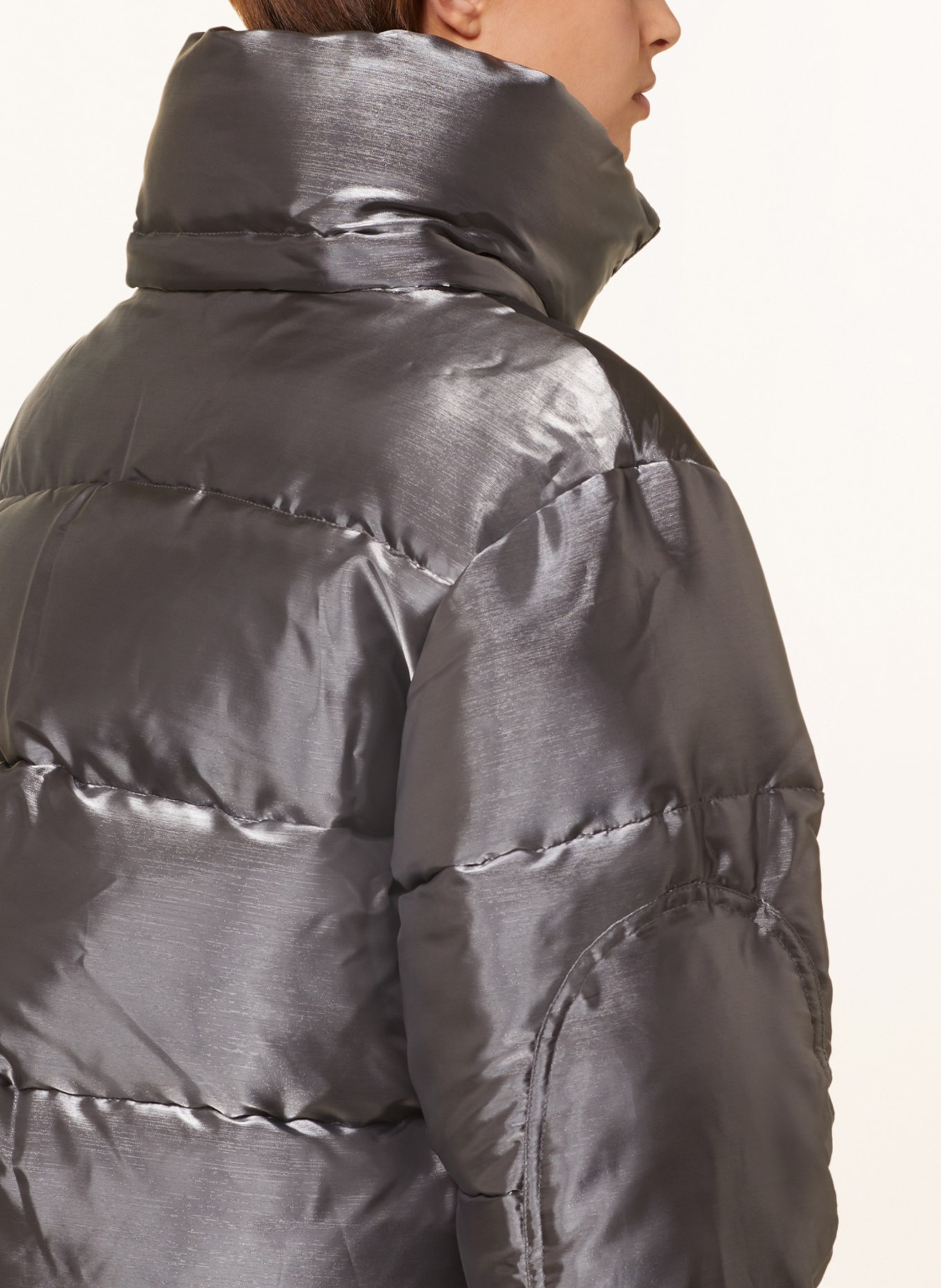 Calvin Klein Jeans Quilted jacket with detachable hood, Color: GRAY (Image 6)