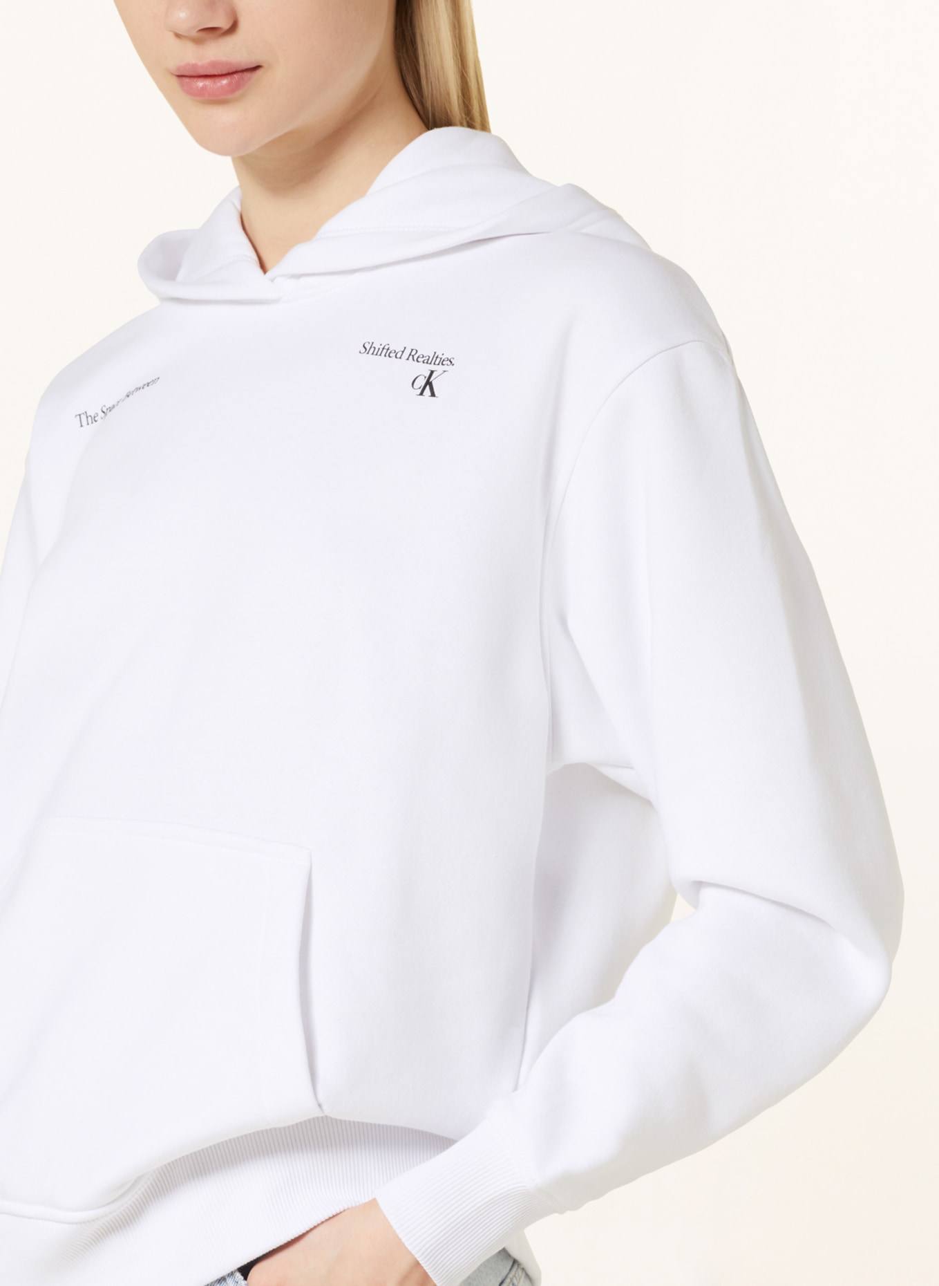 Calvin Klein Jeans Hoodie, Color: WHITE (Image 5)