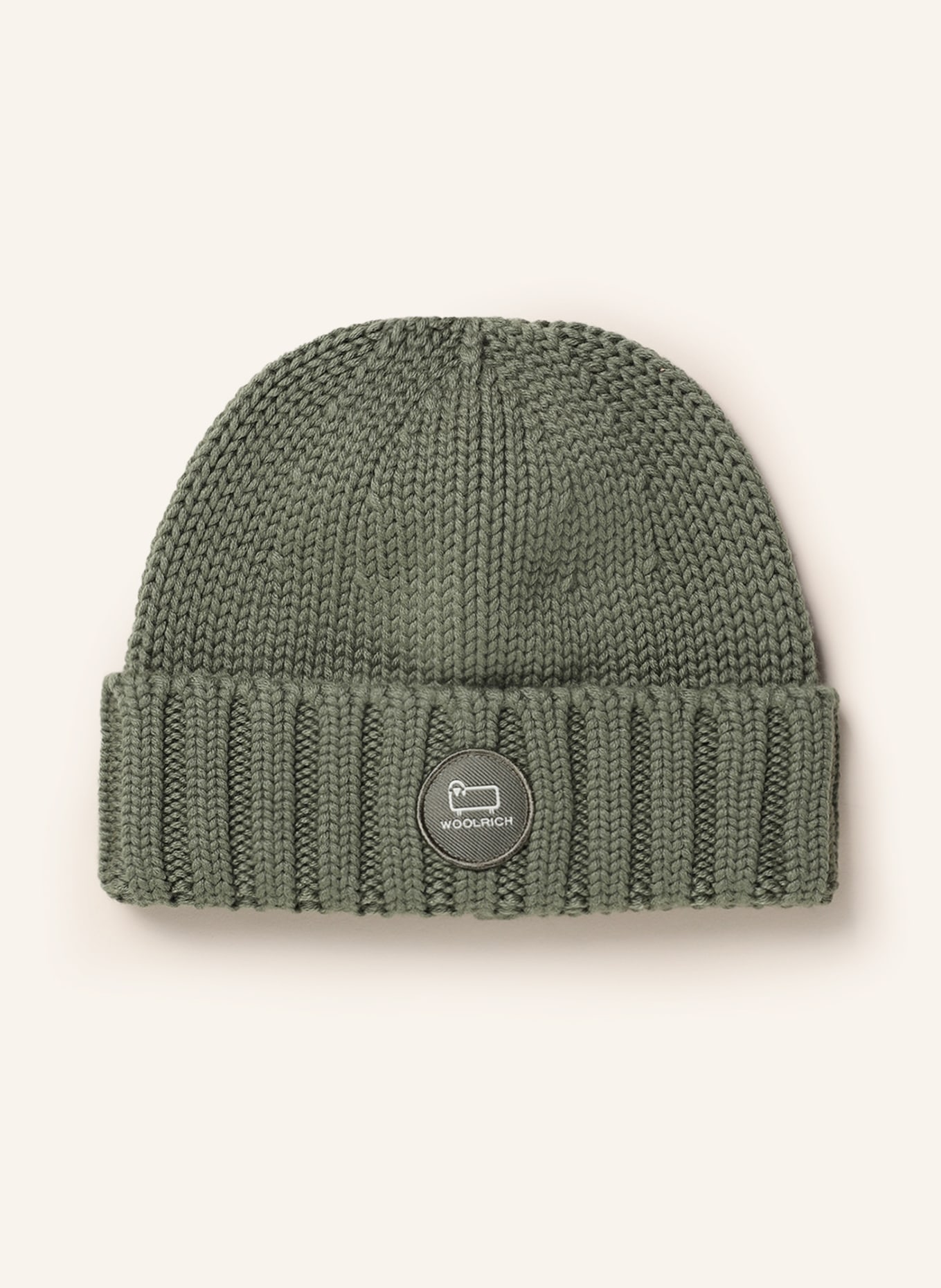 WOOLRICH Beanie, Color: GREEN (Image 1)