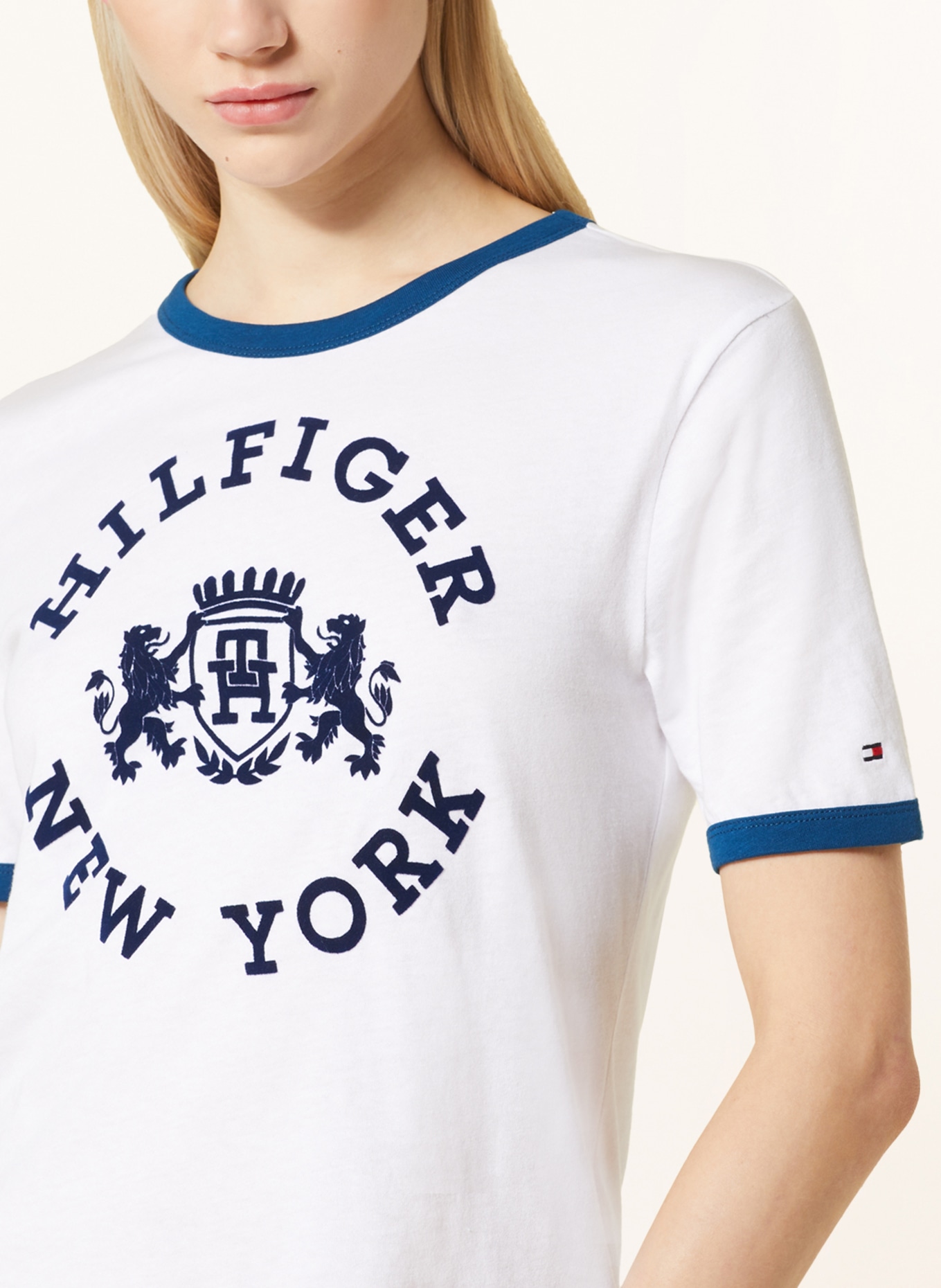 TOMMY HILFIGER T-shirt, Color: WHITE/ BLUE (Image 4)