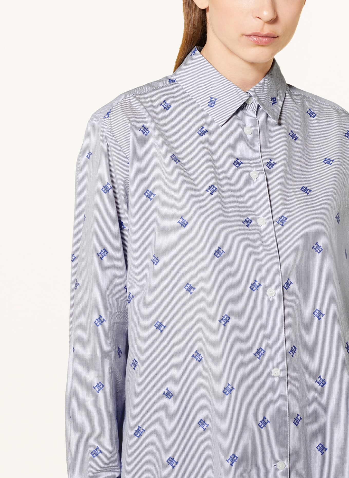 TOMMY HILFIGER Shirt blouse, Color: BLUE/ WHITE (Image 4)