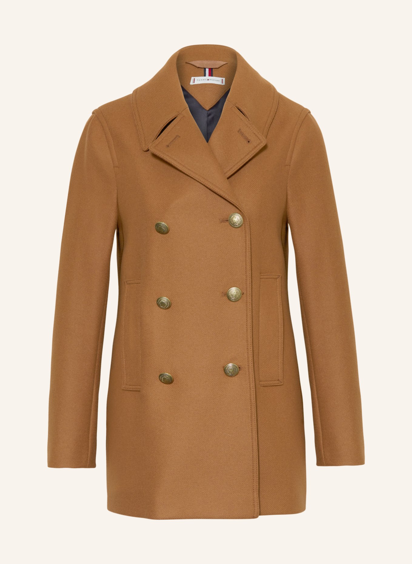 TOMMY HILFIGER Caban coat, Color: COGNAC (Image 1)