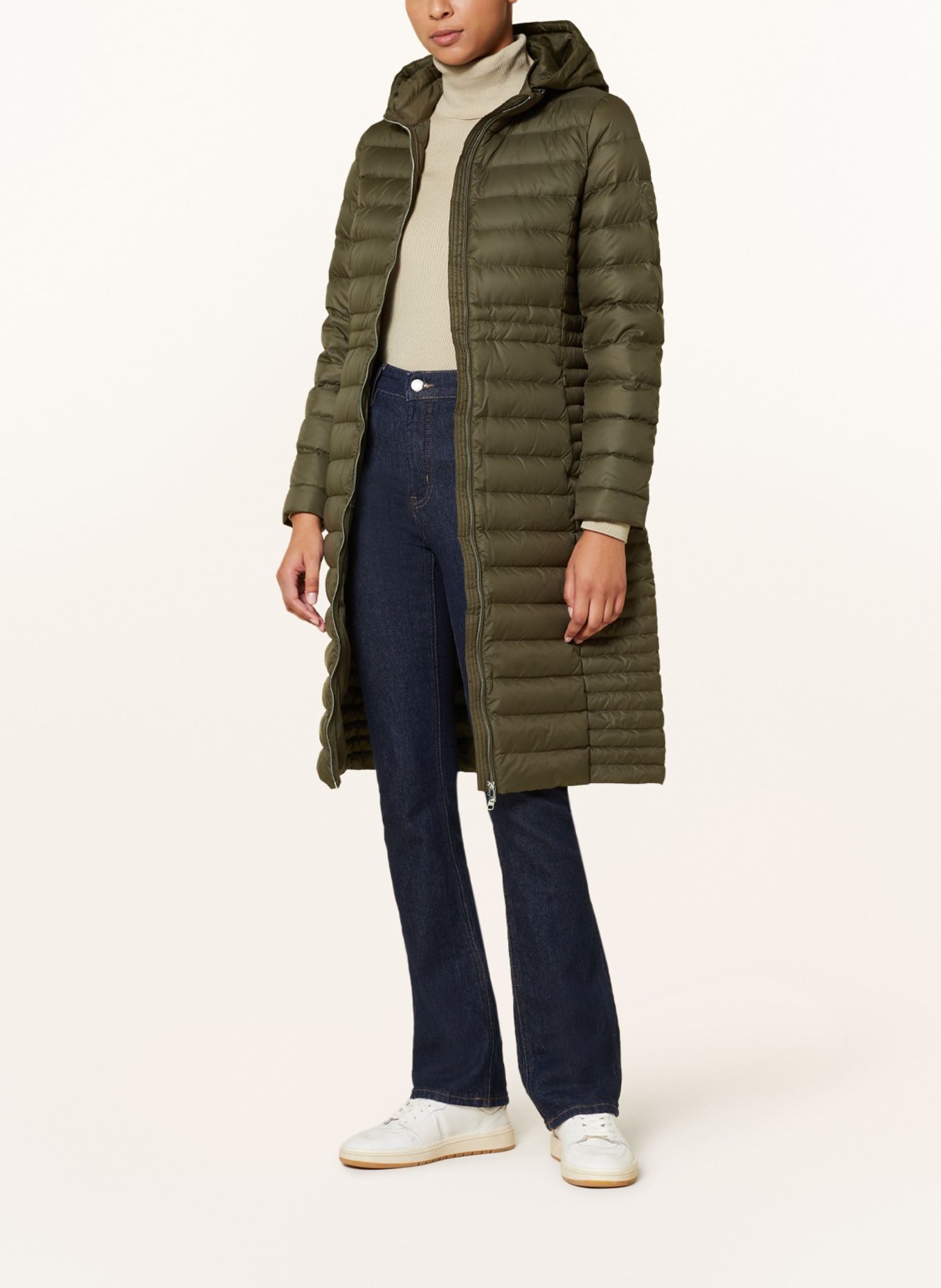 TOMMY HILFIGER Lightweight down coat with removable hood, Color: KHAKI (Image 2)