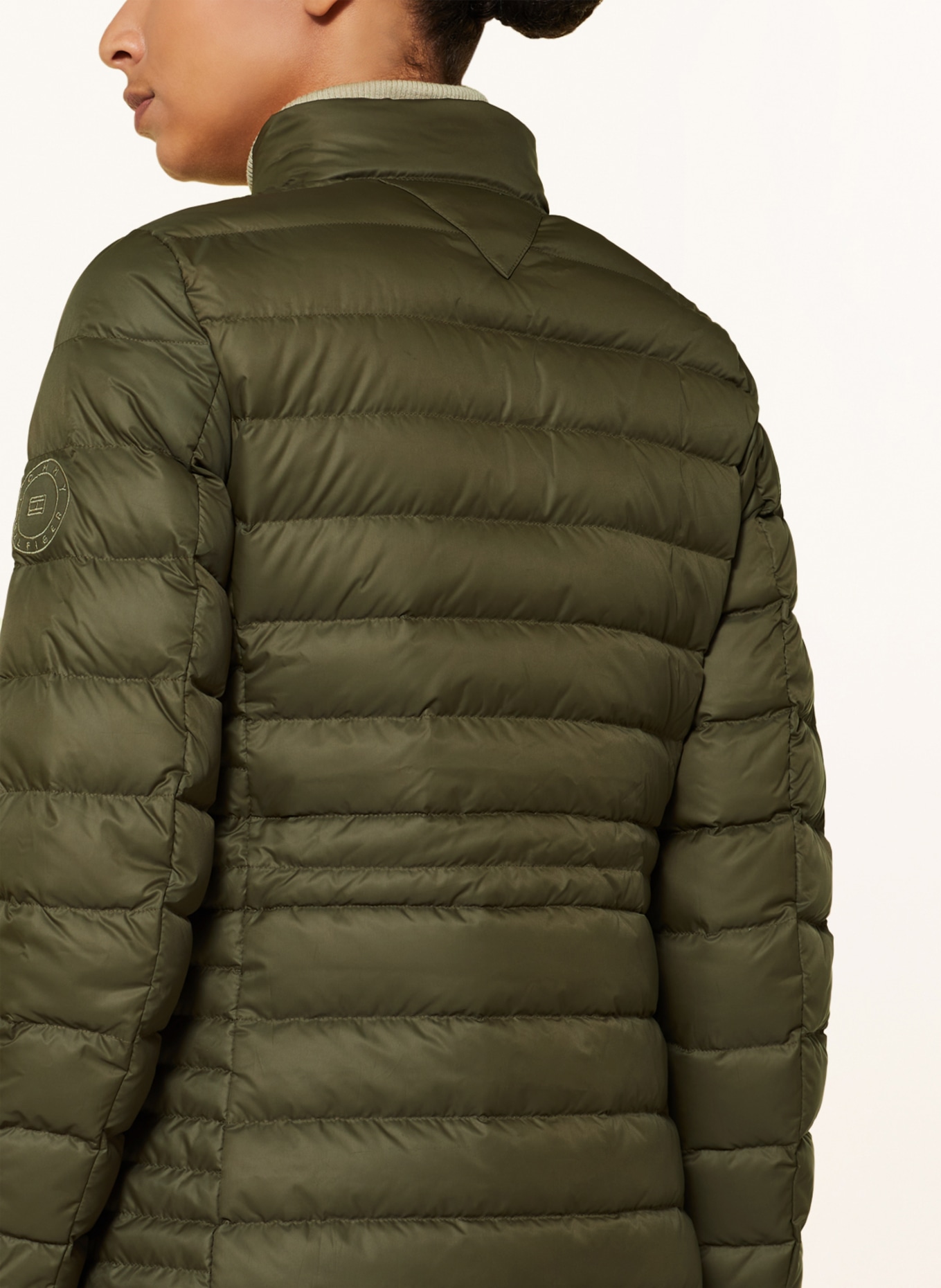 TOMMY HILFIGER Lightweight down coat with removable hood, Color: KHAKI (Image 6)