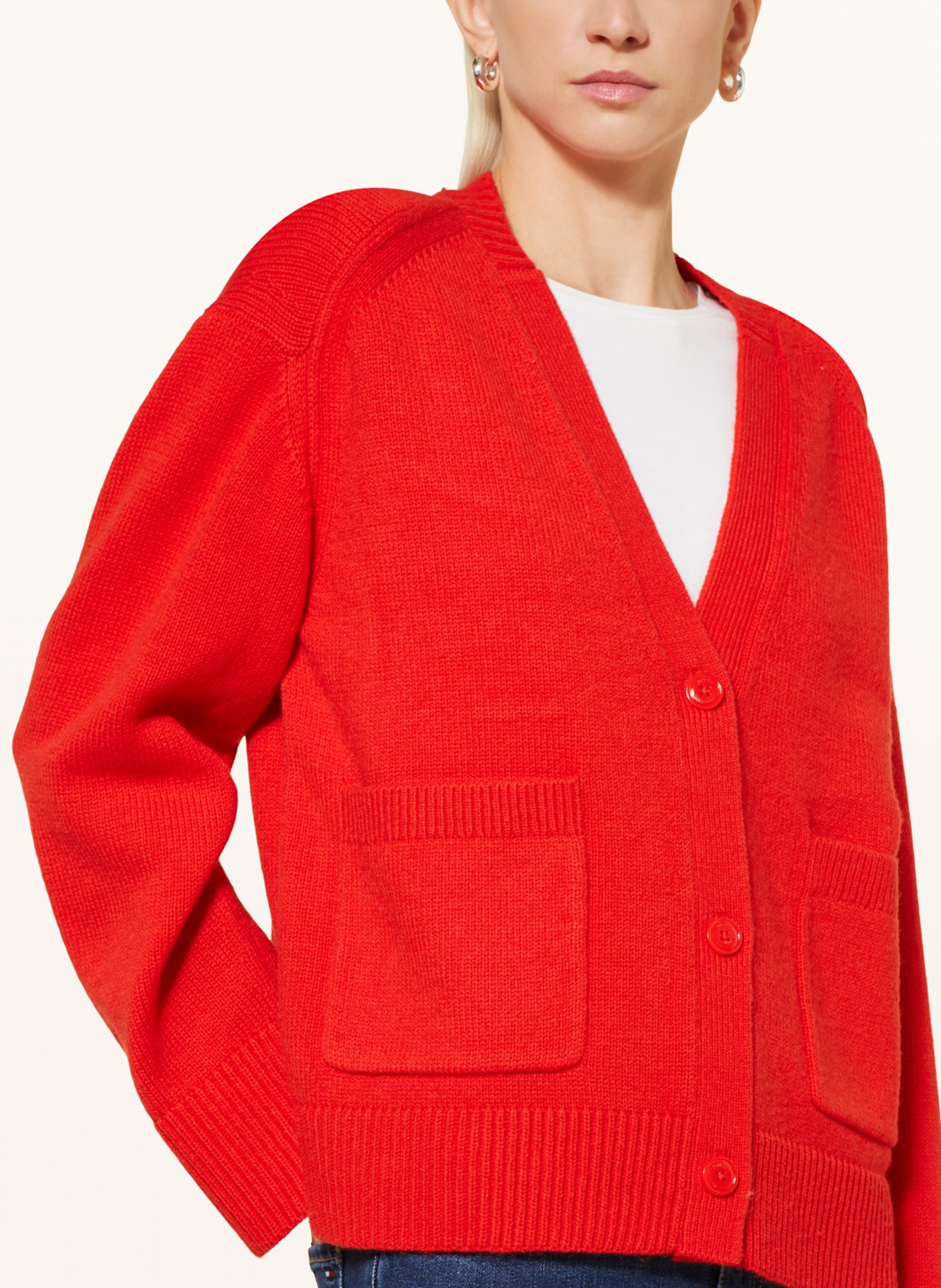 TOMMY HILFIGER Cardigan in red