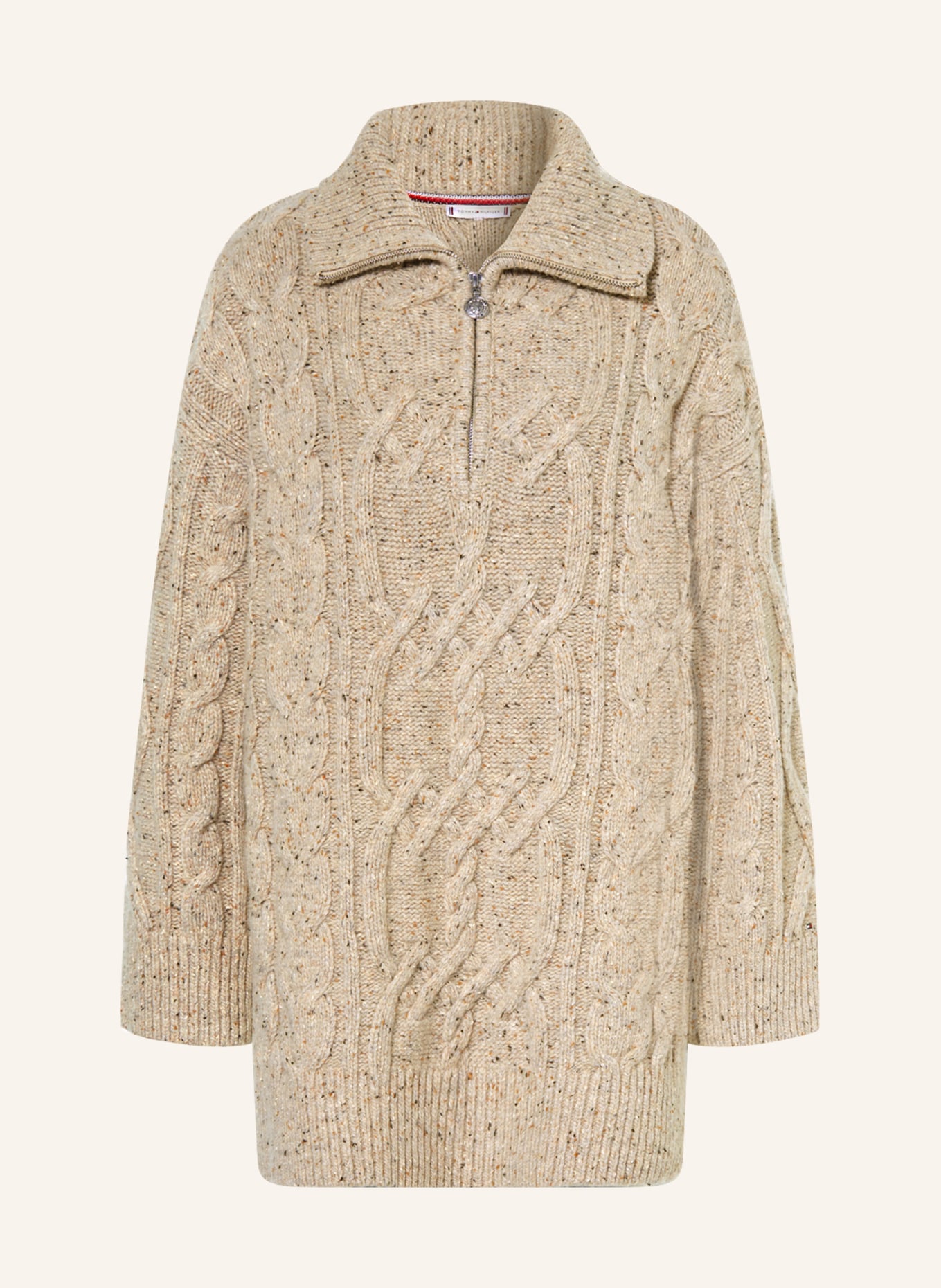 TOMMY HILFIGER Half-zip sweater, Color: TAUPE (Image 1)