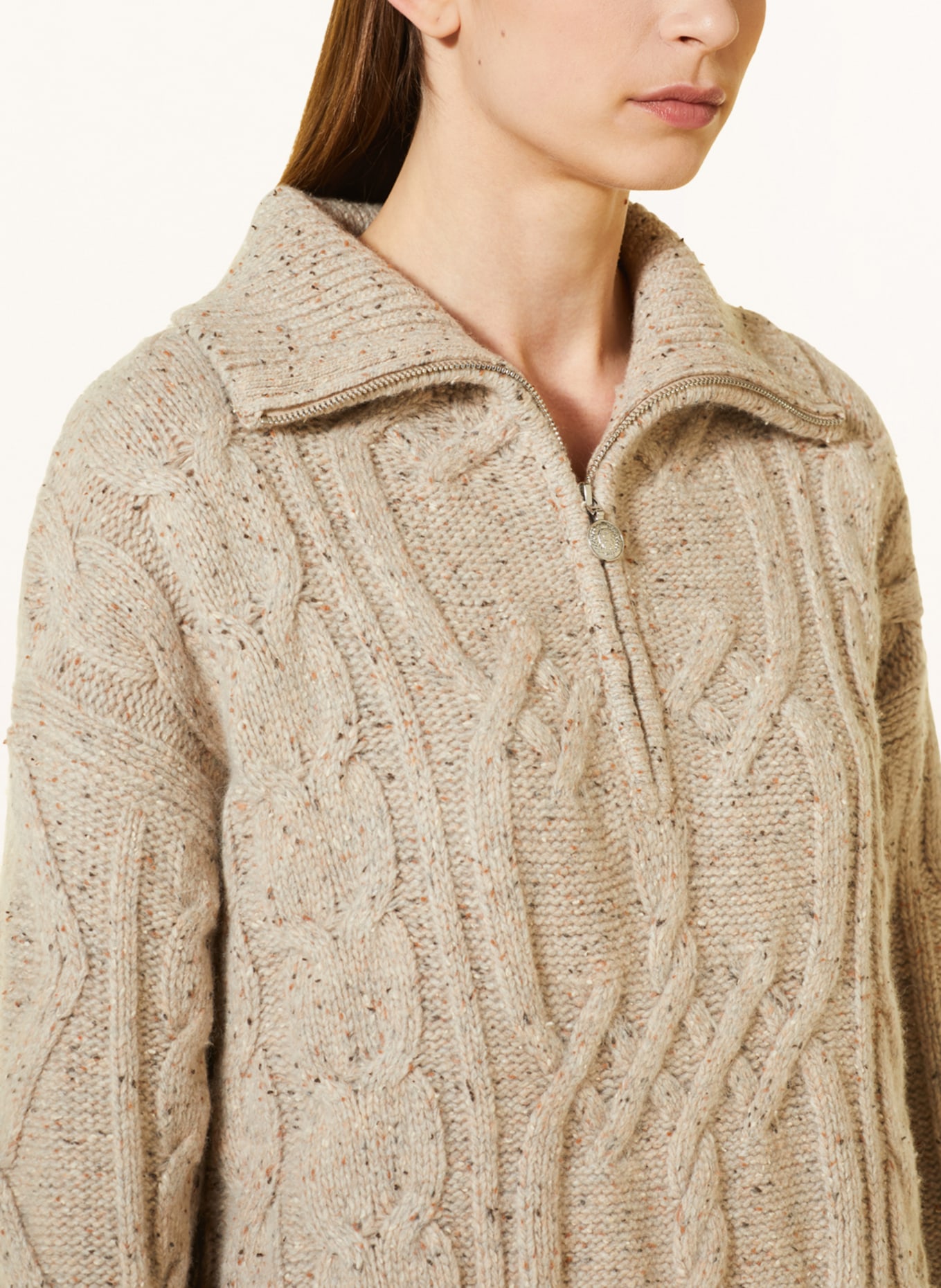 TOMMY HILFIGER Half-zip sweater, Color: TAUPE (Image 5)