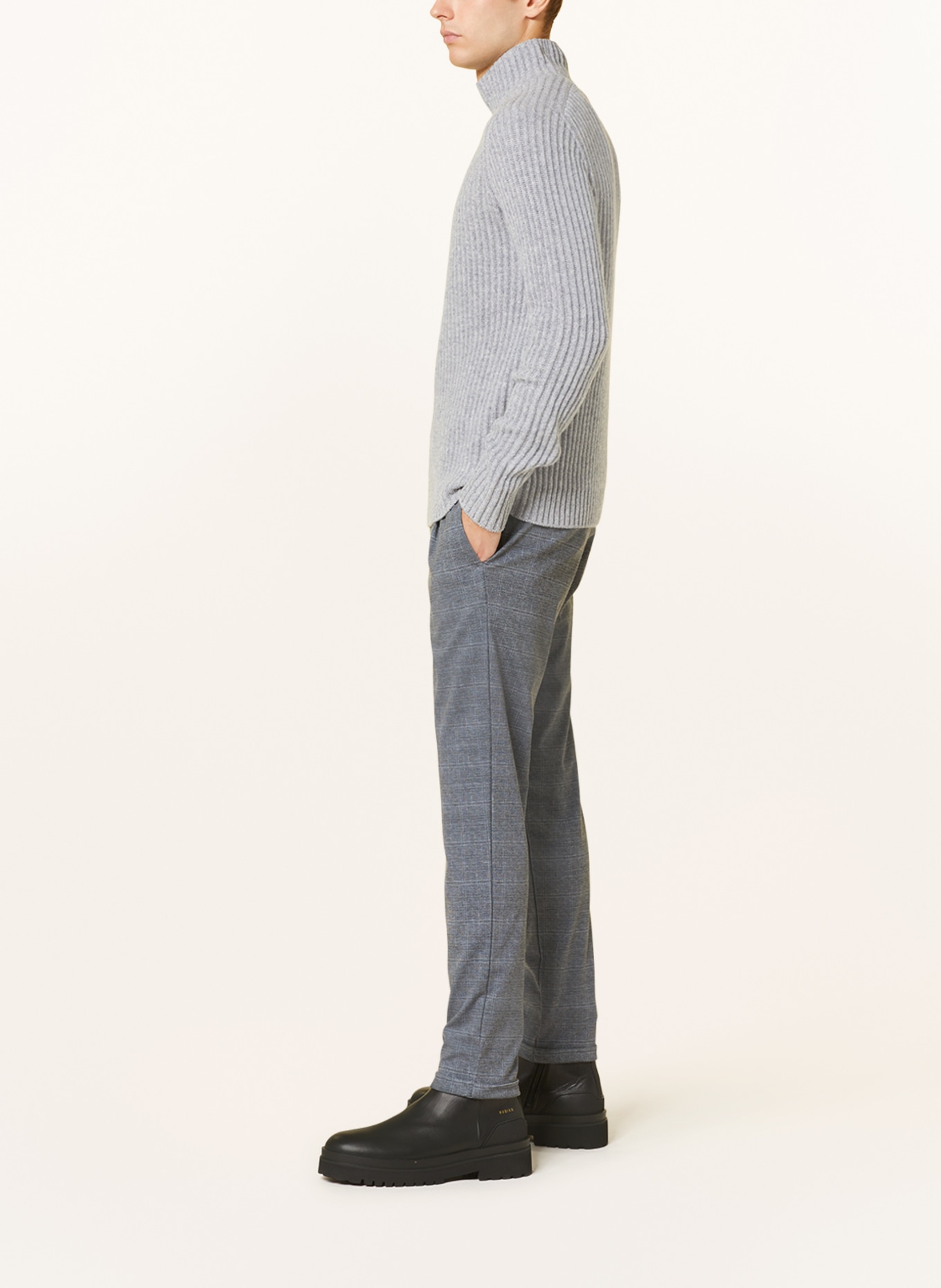 STROKESMAN'S Spodnie comfort fit, Kolor: SZARY (Obrazek 4)