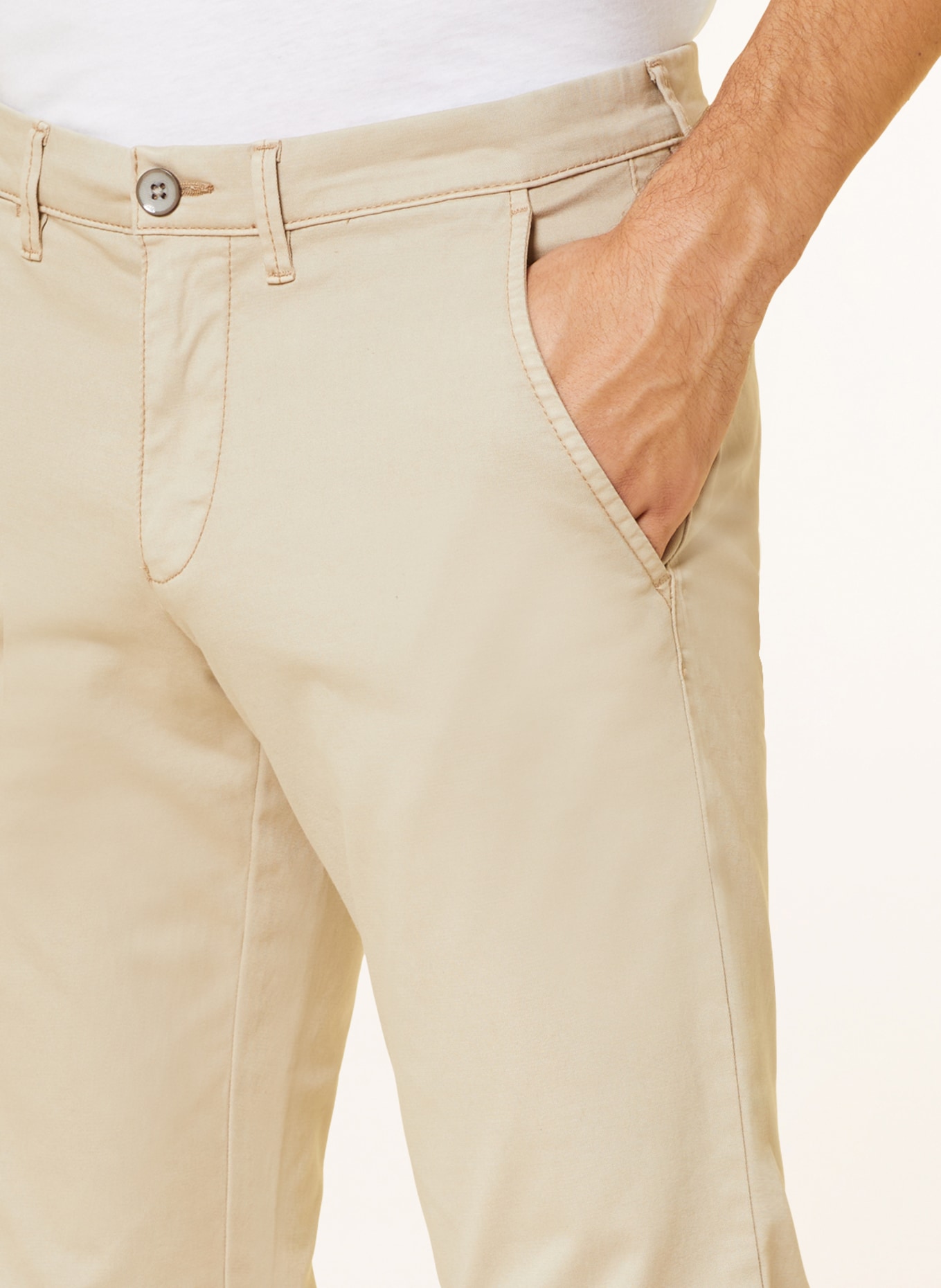 STROKESMAN'S Chino Slim Fit, Farbe: CREME (Bild 5)