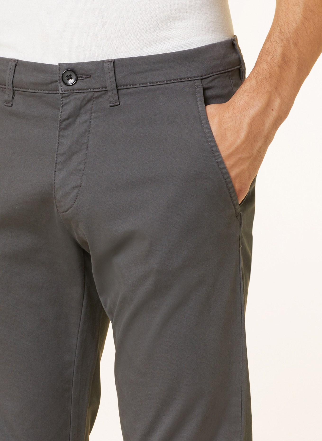 STROKESMAN'S Chino Slim Fit, Farbe: GRAU (Bild 5)