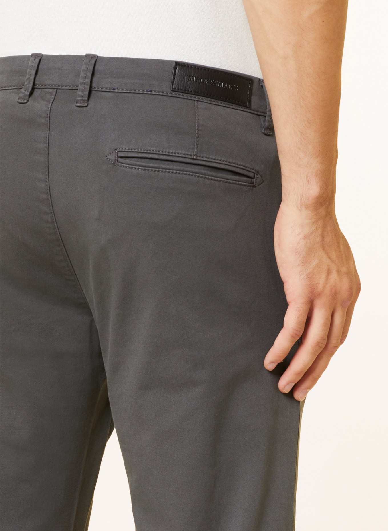 STROKESMAN'S Chino Slim Fit, Farbe: GRAU (Bild 6)