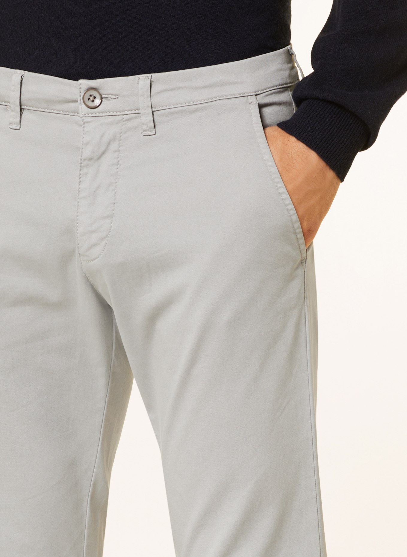 STROKESMAN'S Chino Slim Fit, Farbe: HELLGRAU (Bild 5)