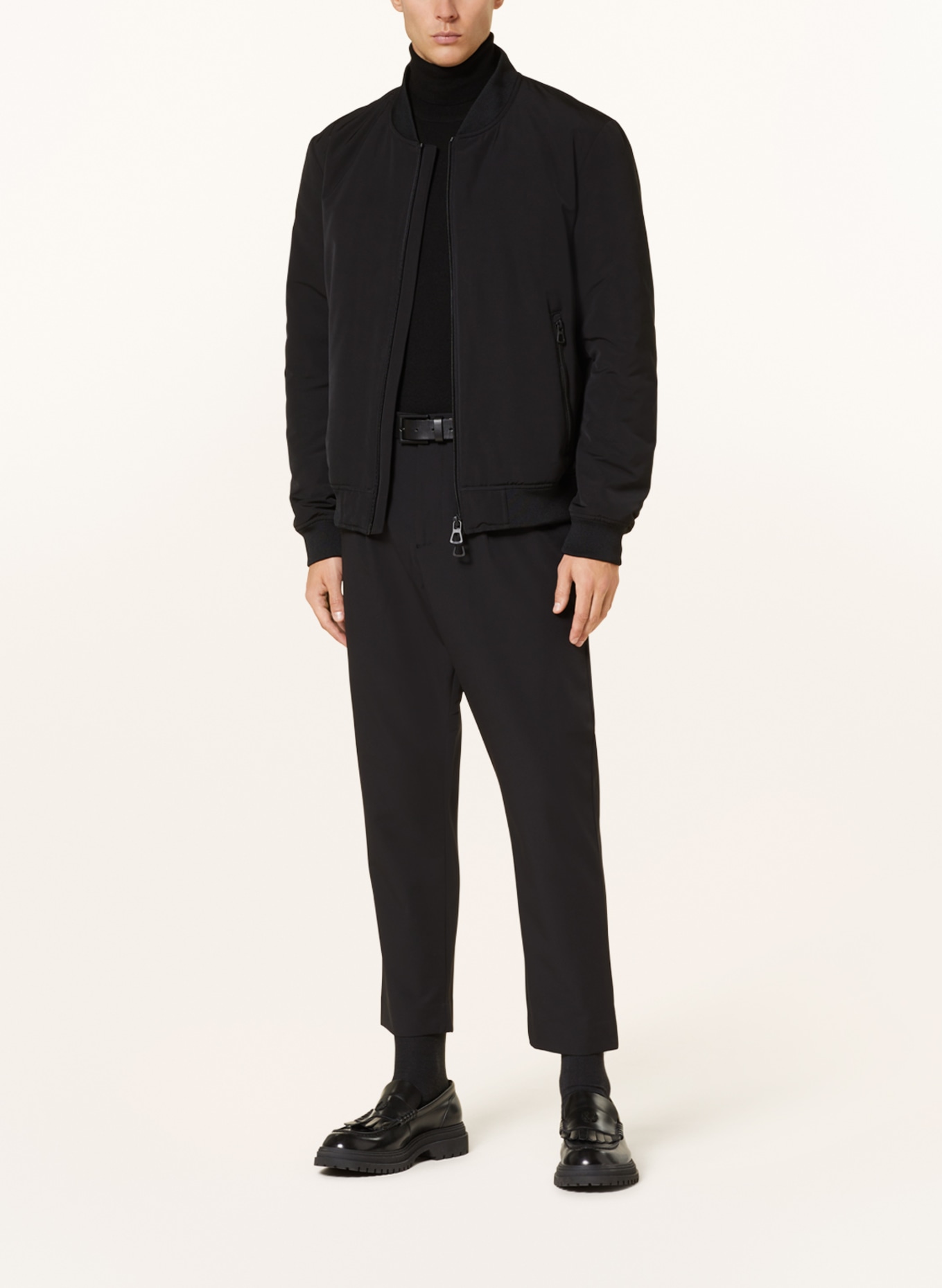 PAUL Chinos cropped tapered fit, Color: BLACK (Image 2)
