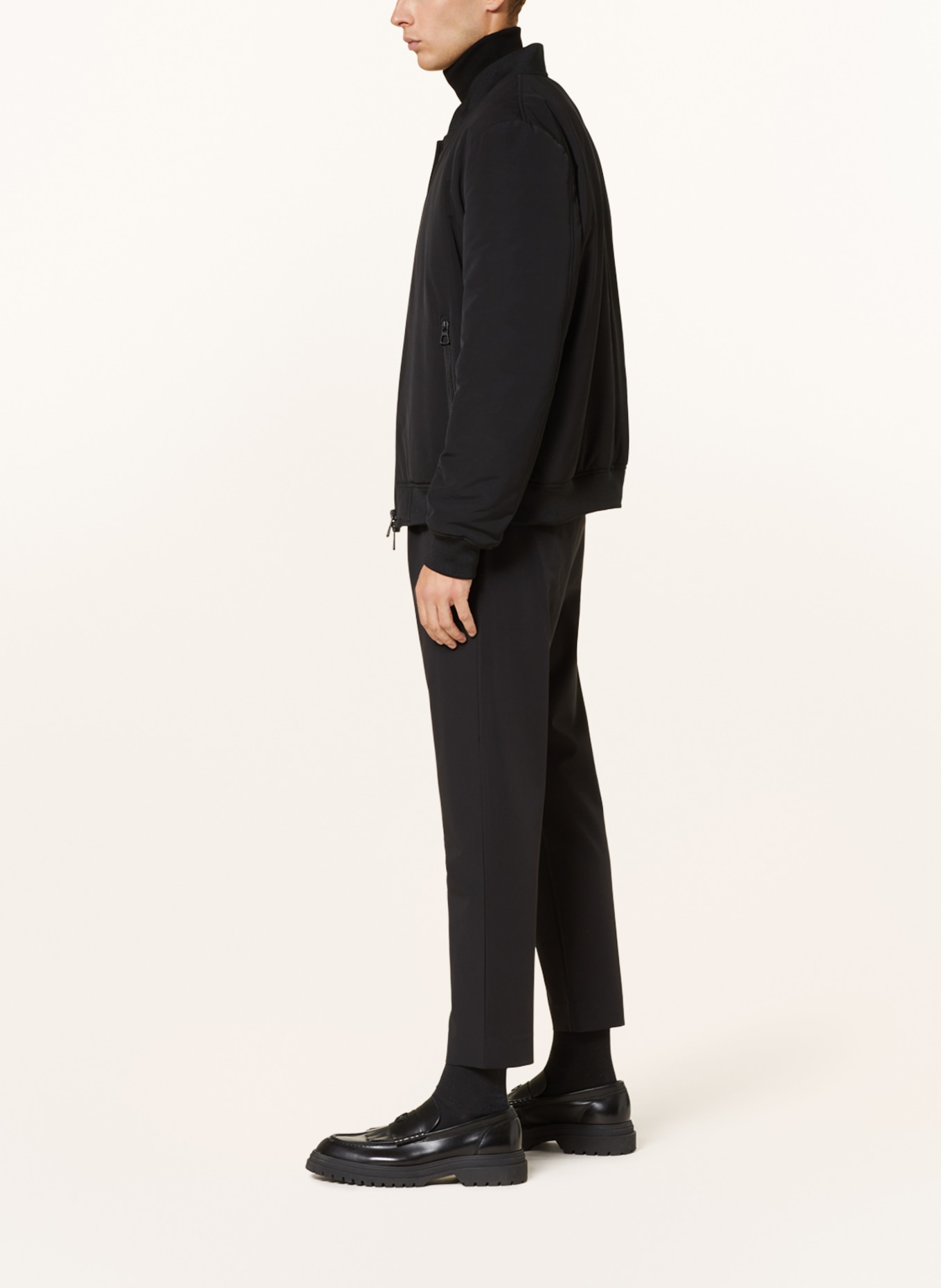 PAUL Chinos cropped tapered fit, Color: BLACK (Image 4)