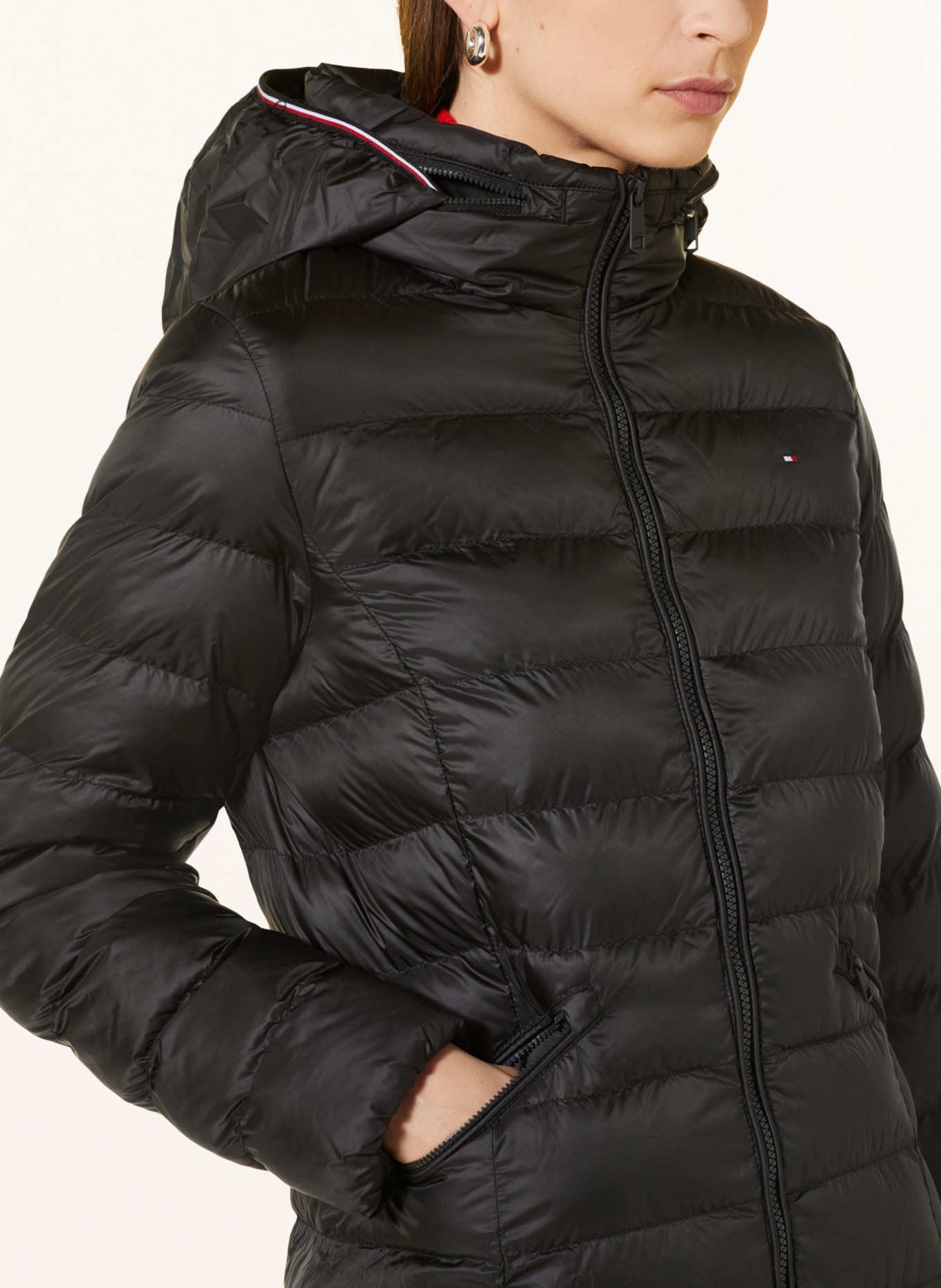TOMMY HILFIGER Quilted coat, Color: BLACK (Image 5)