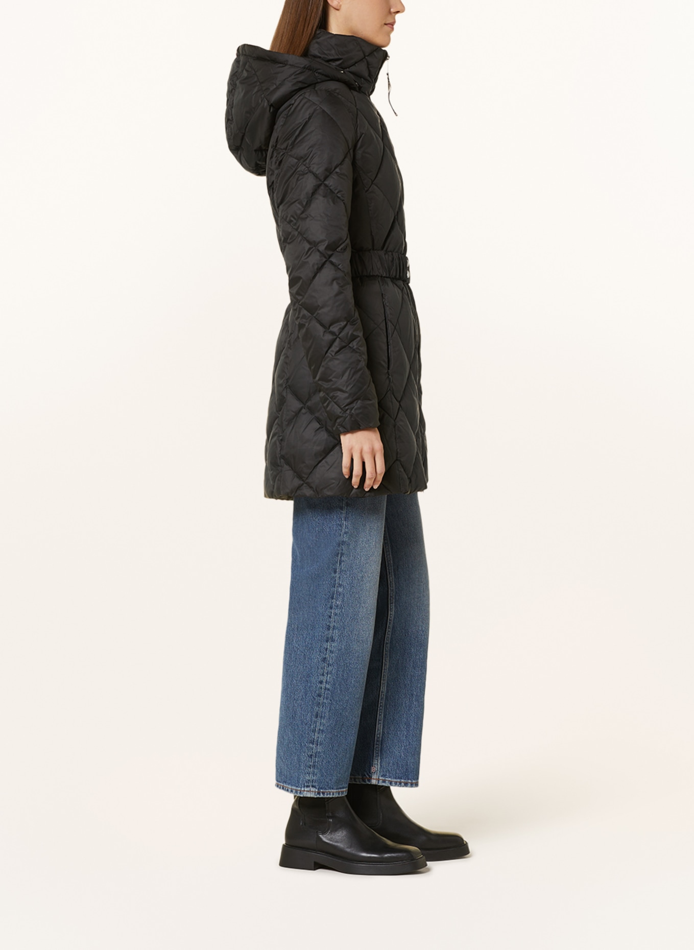 TOMMY HILFIGER Quilted coat with removable hood, Color: BLACK (Image 4)