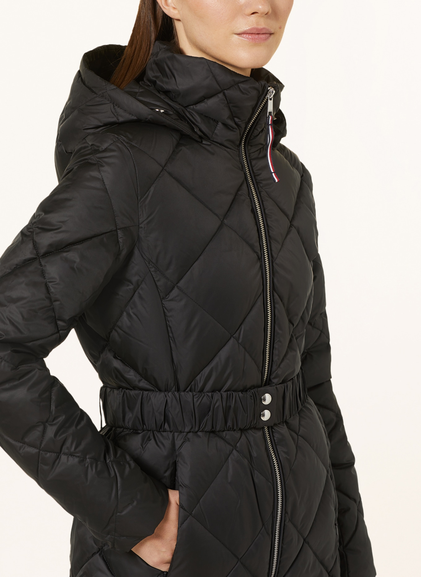 TOMMY HILFIGER Quilted coat with removable hood, Color: BLACK (Image 5)