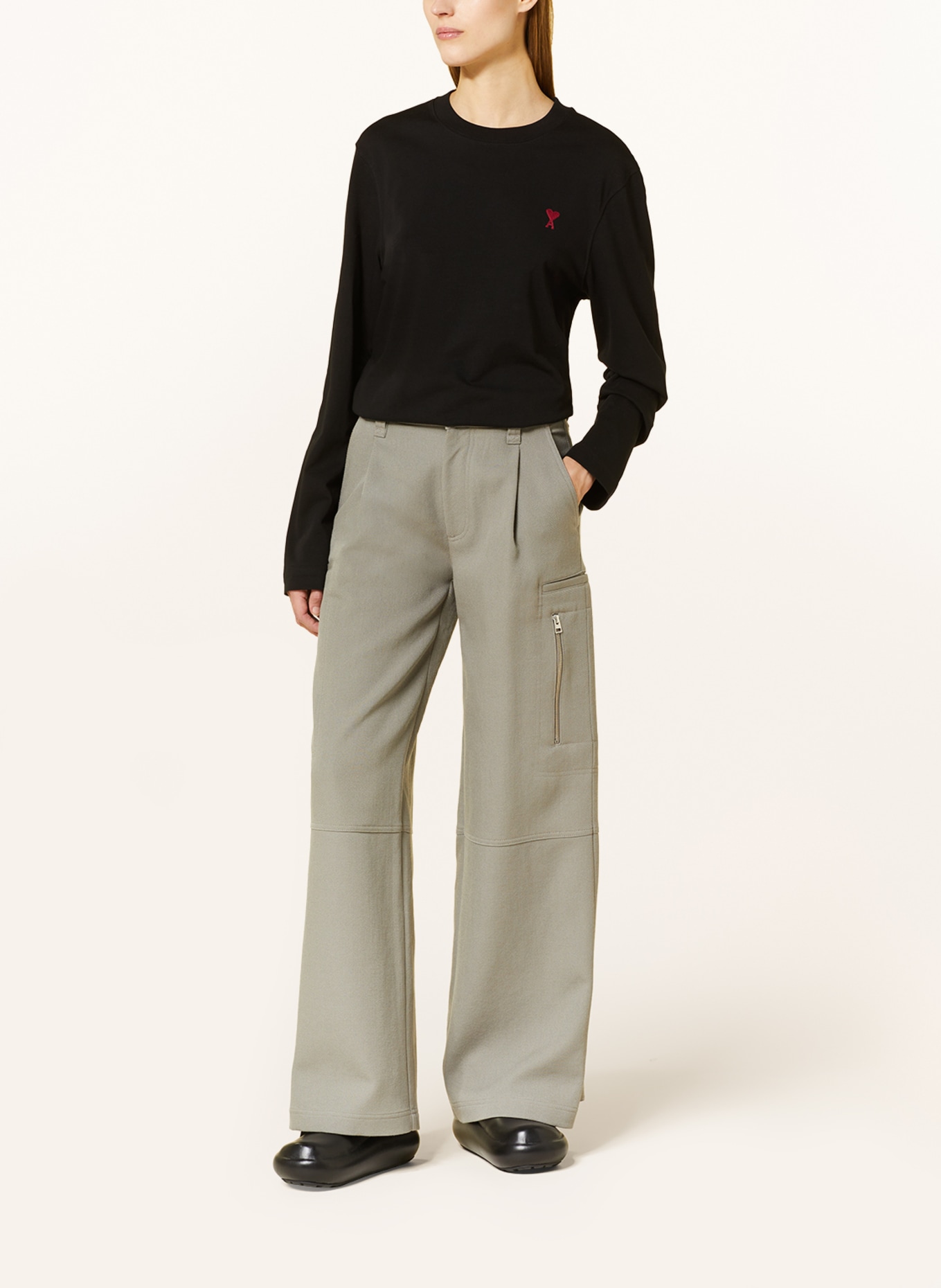 AMI PARIS Long sleeve shirt, Color: BLACK (Image 2)