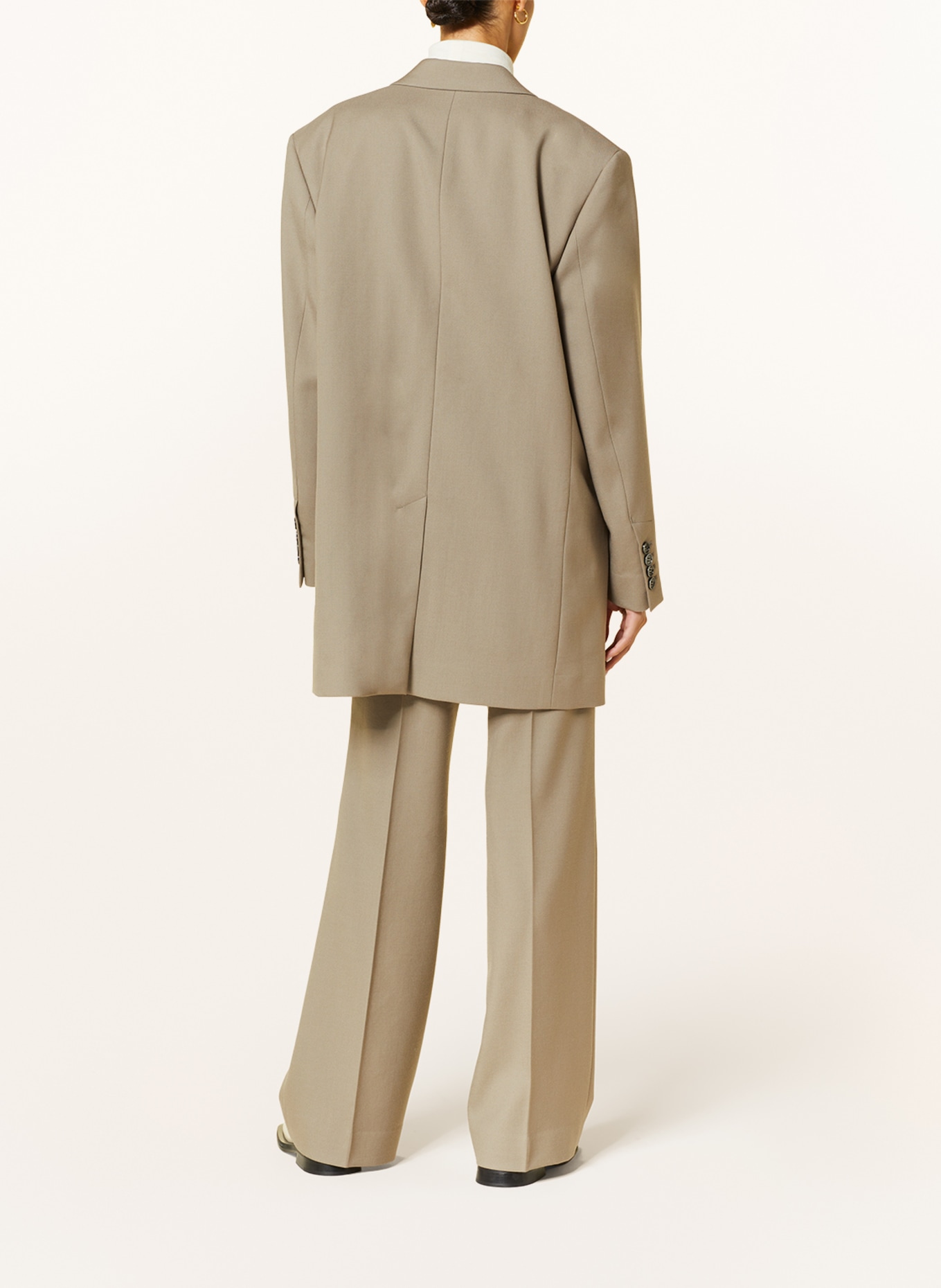 AMI PARIS Long blazer, Color: TAUPE (Image 3)