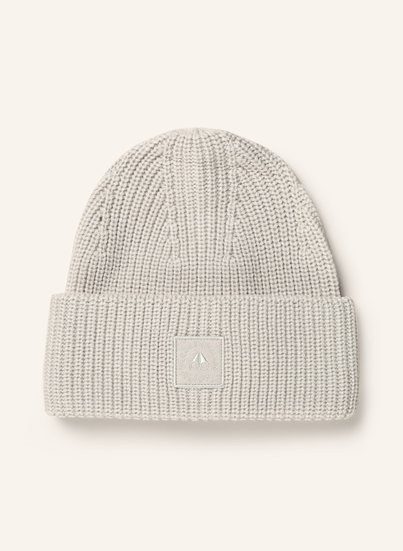 MOOSE KNUCKLES Beanie NEIGE, Color: LIGHT GRAY (Image 1)