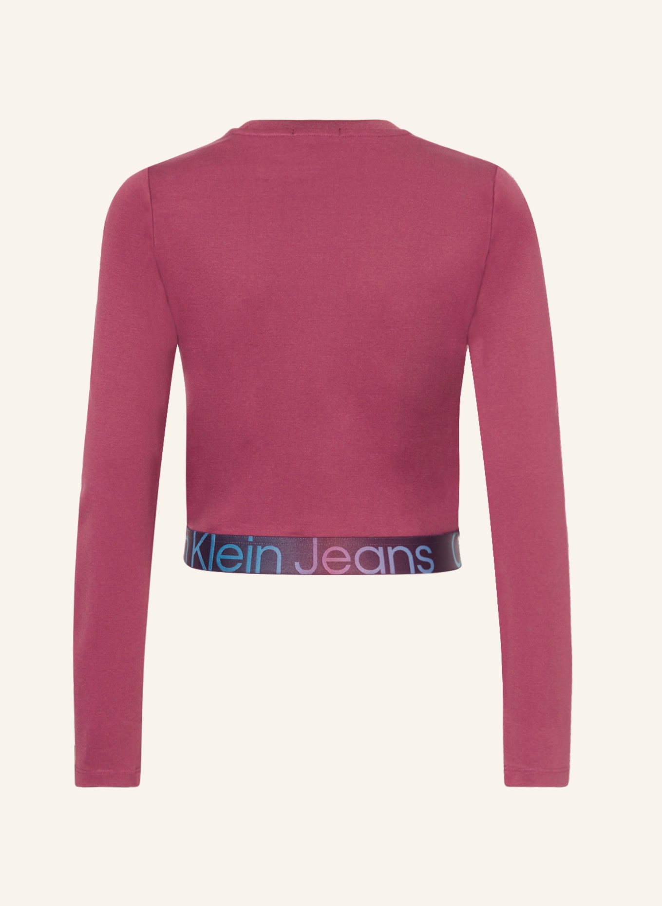 Calvin Klein Tričko s dlouhým rukávem, Barva: FUCHSIOVÁ (Obrázek 2)