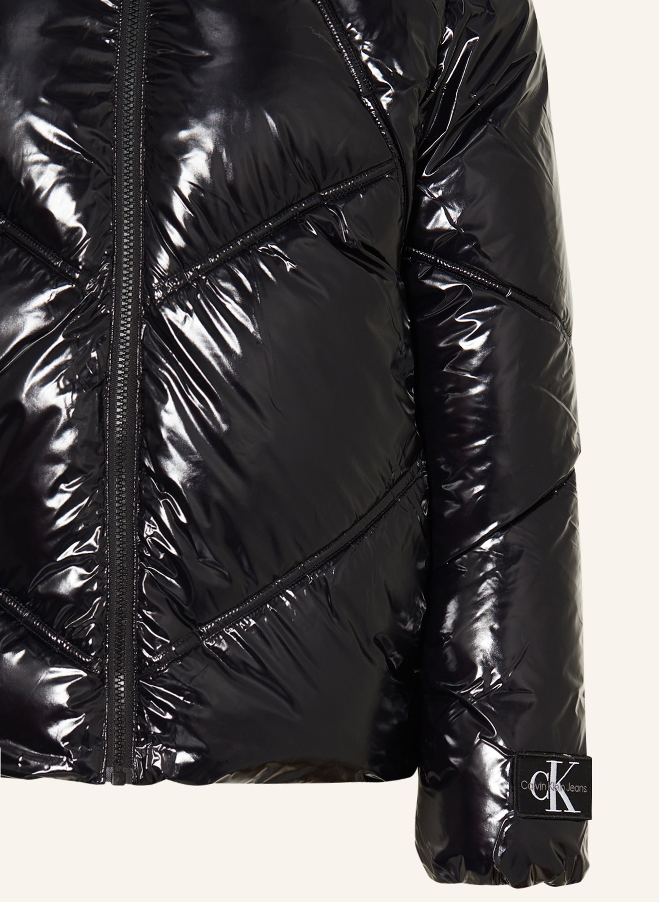 Calvin Klein Prošívaná bunda s odnímatelnou kapucí, Barva: ČERNÁ (Obrázek 3)