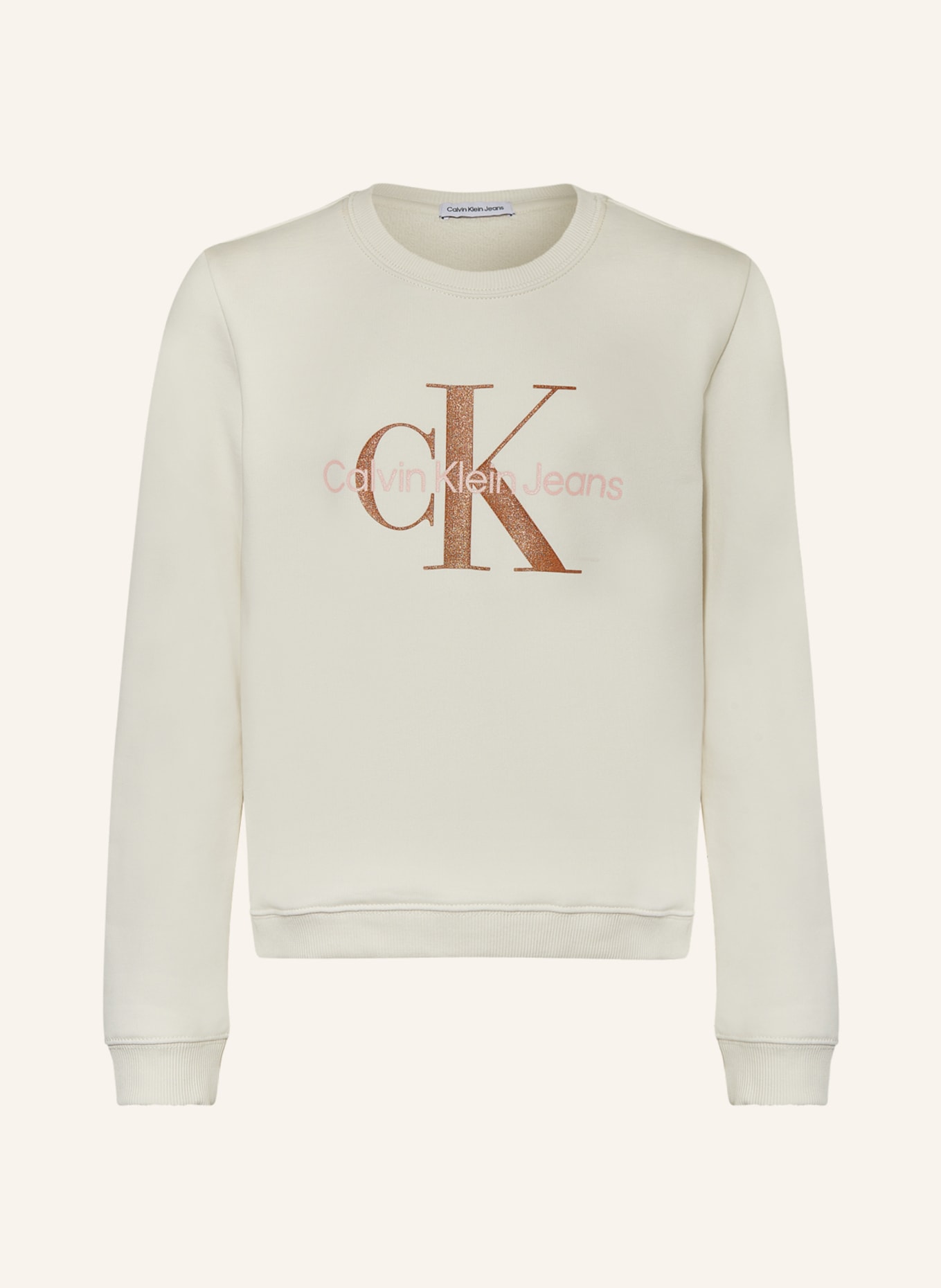 Calvin Klein Sweatshirt, Farbe: ECRU/ ROSA/ BRAUN (Bild 1)