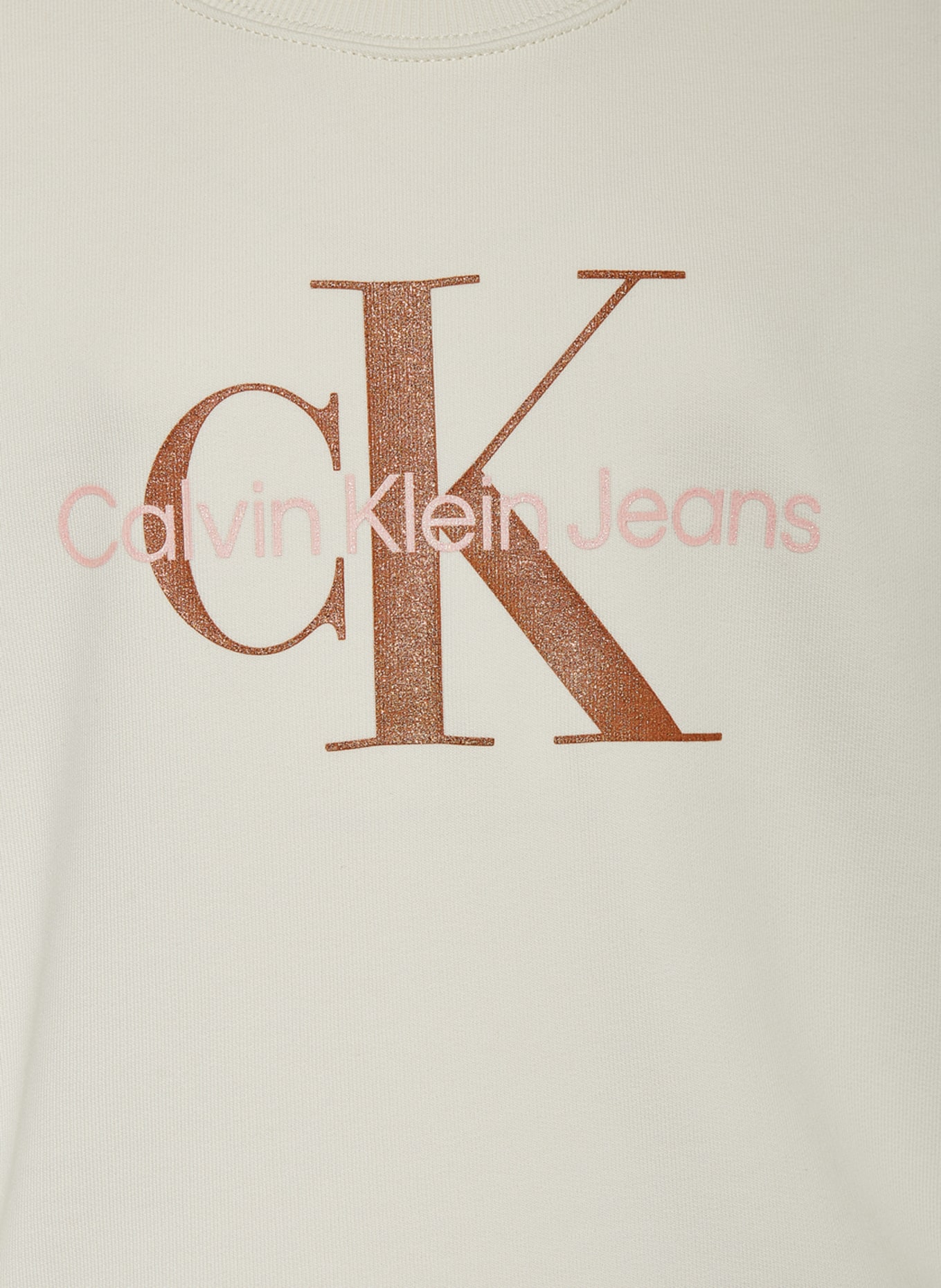 Calvin Klein Sweatshirt, Farbe: ECRU/ ROSA/ BRAUN (Bild 3)