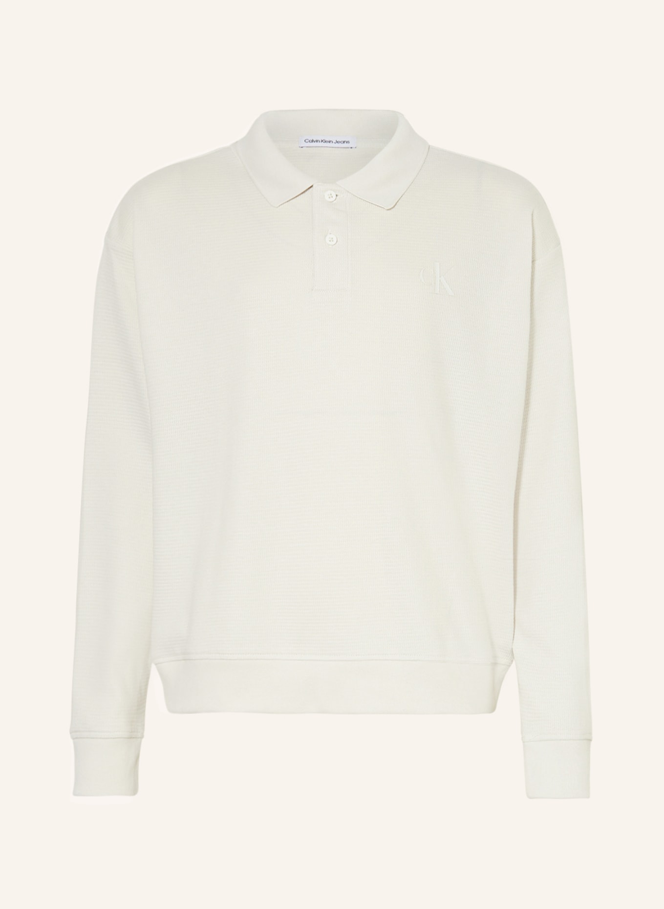 Calvin Klein Jersey-Poloshirt, Farbe: WEISS (Bild 1)