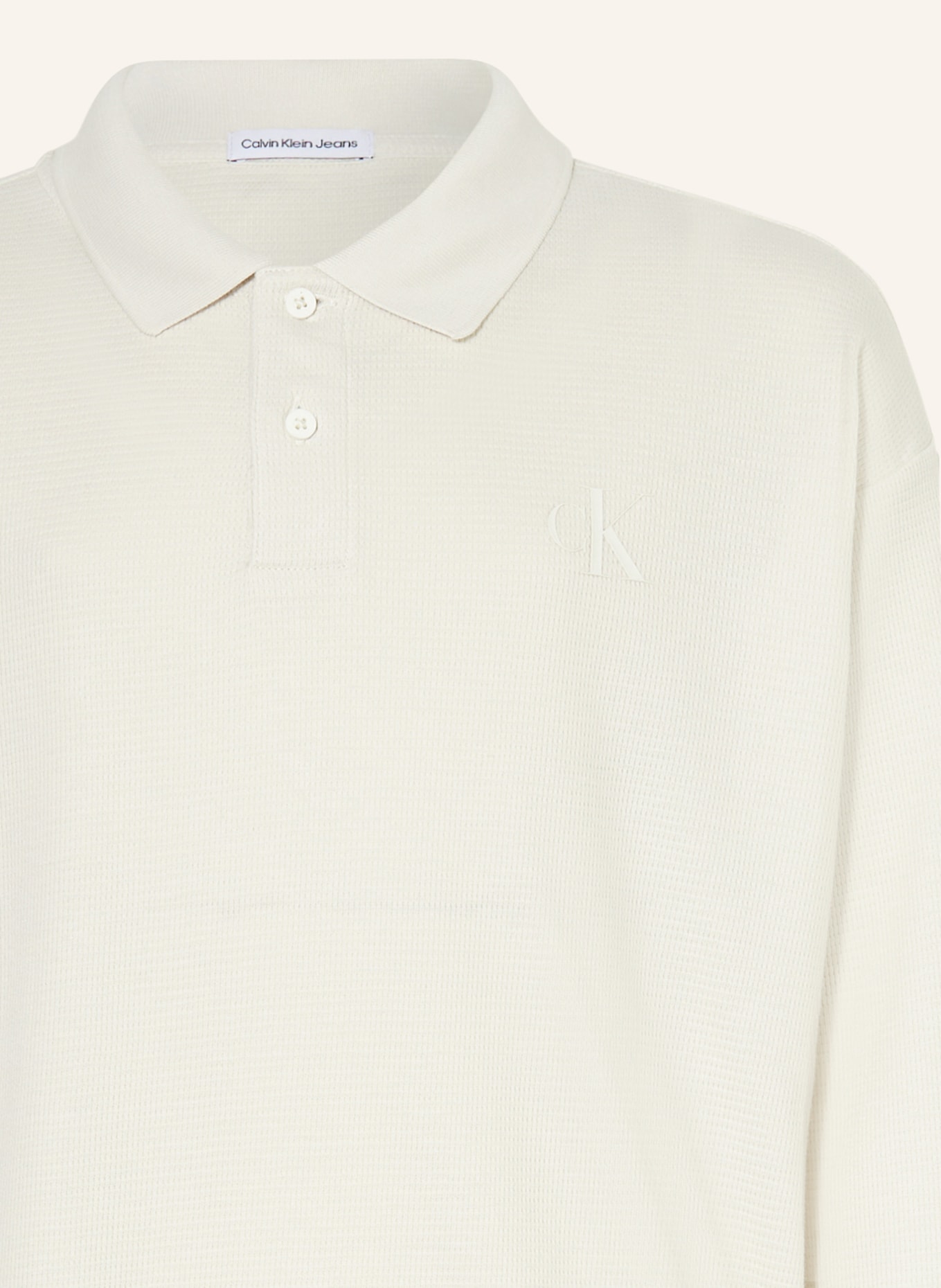 Calvin Klein Koszulka polo z dżerseju, Kolor: BIAŁY (Obrazek 3)