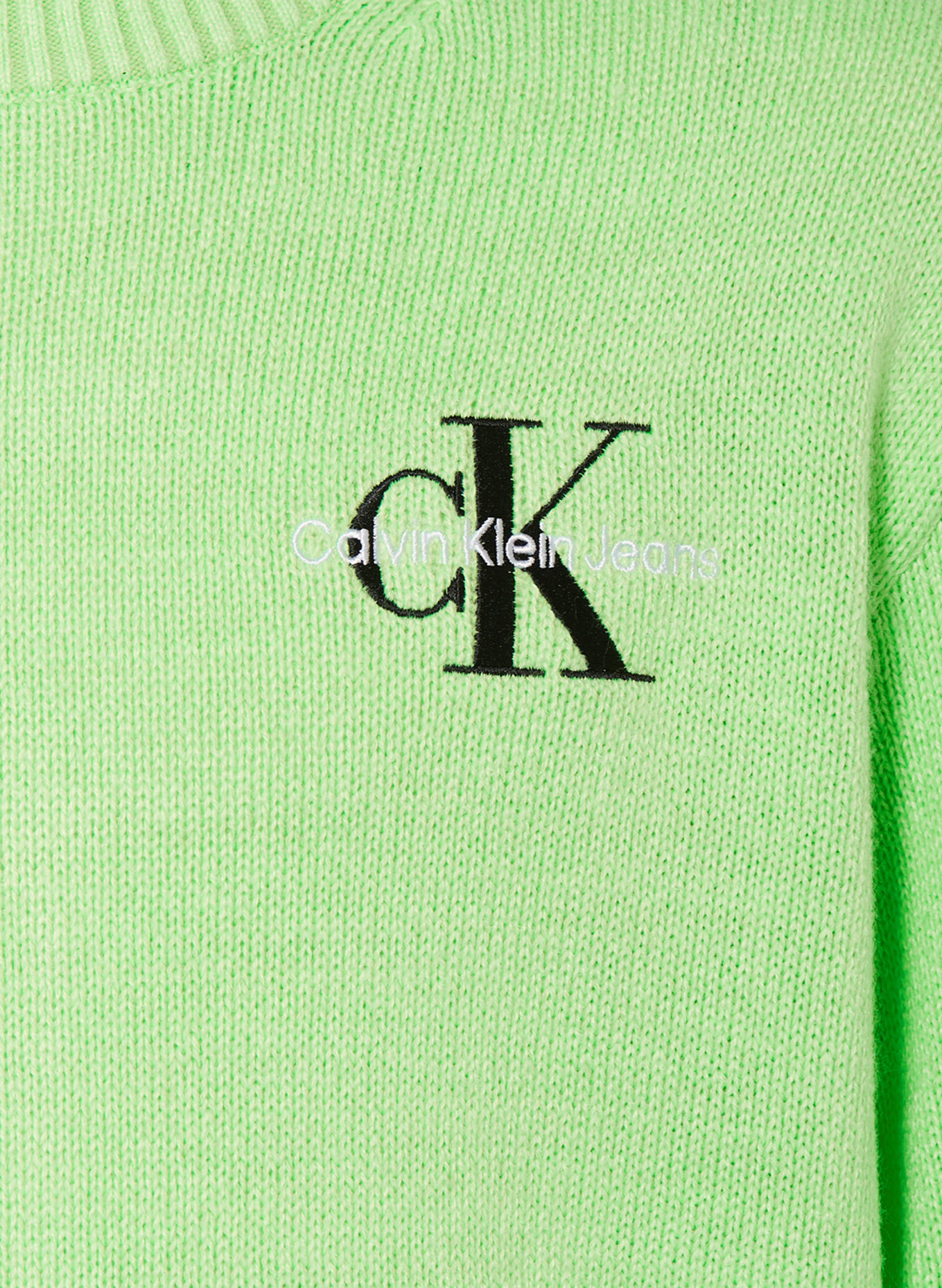 Calvin Klein Sweter, Kolor: JASKRAWY ZIELONY/ CZARNY (Obrazek 3)