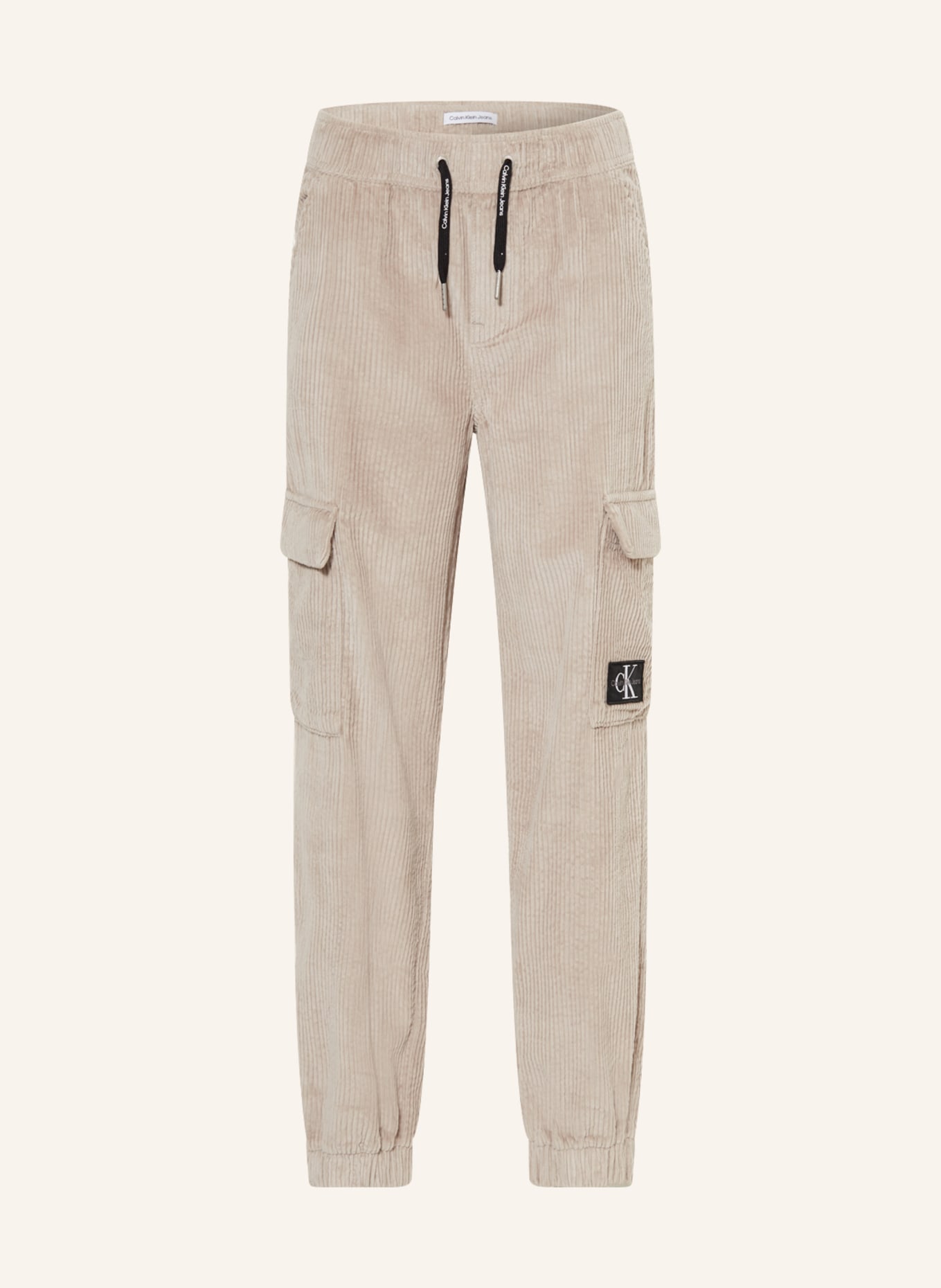 Calvin Klein Sztruksowe spodnie cargo, Kolor: SZAROBRĄZOWY (Obrazek 1)