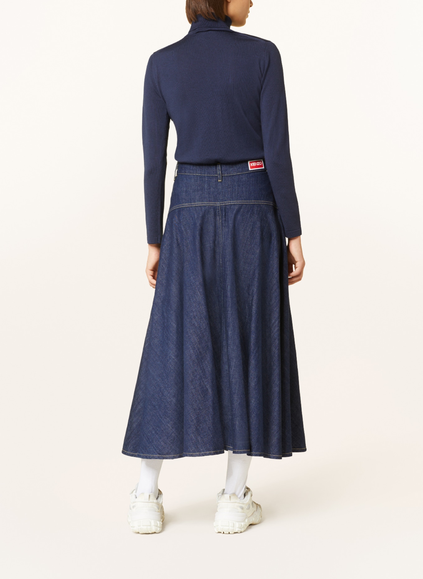 KENZO Denim skirt, Color: DARK BLUE (Image 3)