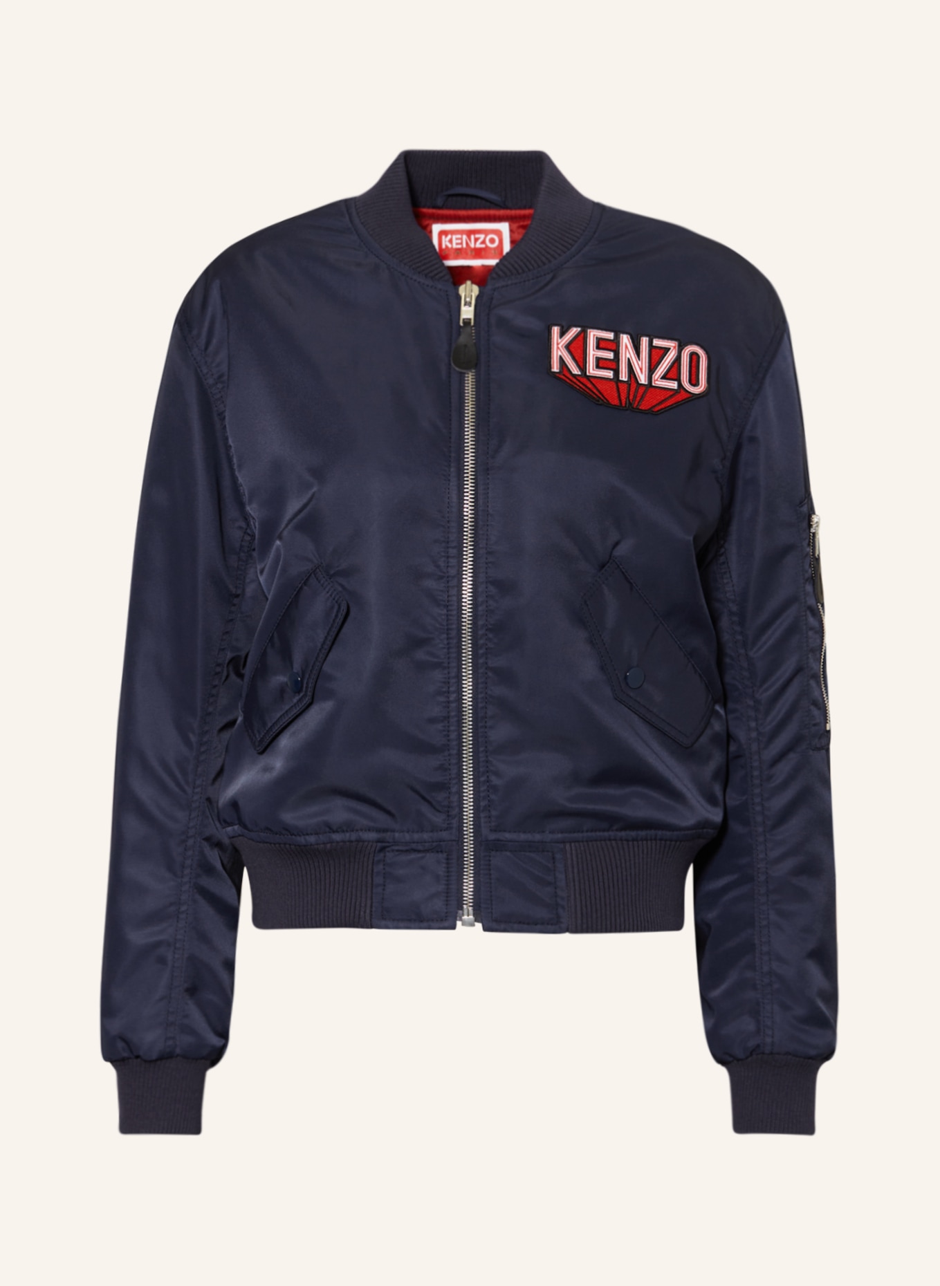 KENZO Bomber jacket, Color: DARK BLUE (Image 1)