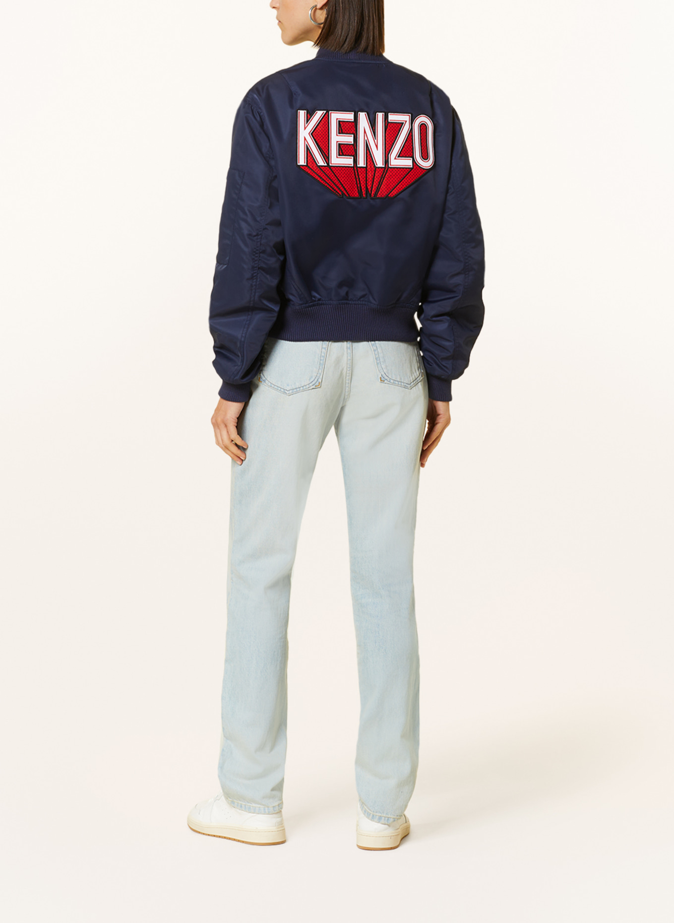 KENZO Bomber jacket, Color: DARK BLUE (Image 3)