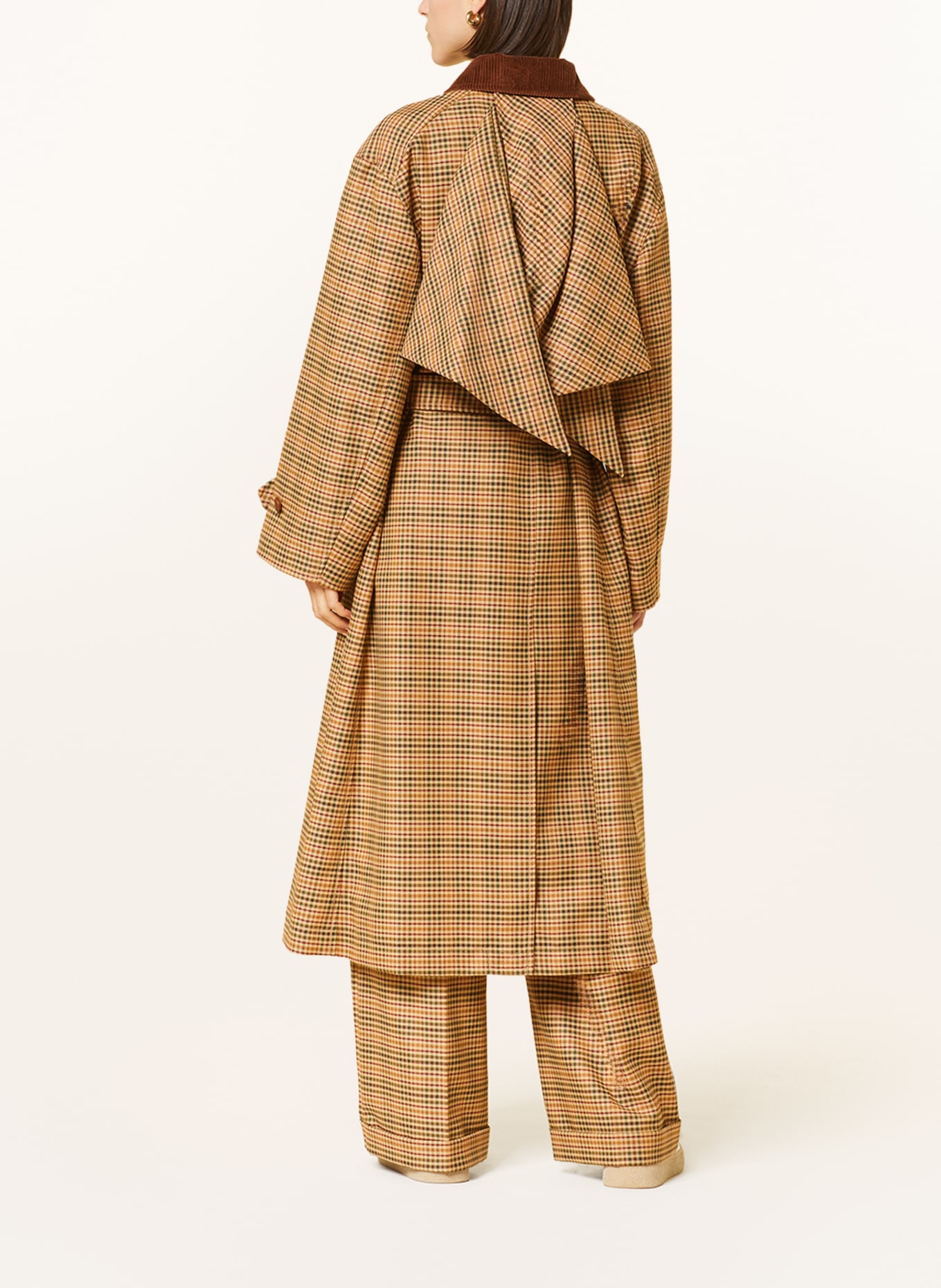 KENZO Trench coat with detachable hood, Color: BLACK/ BEIGE/ OLIVE (Image 3)