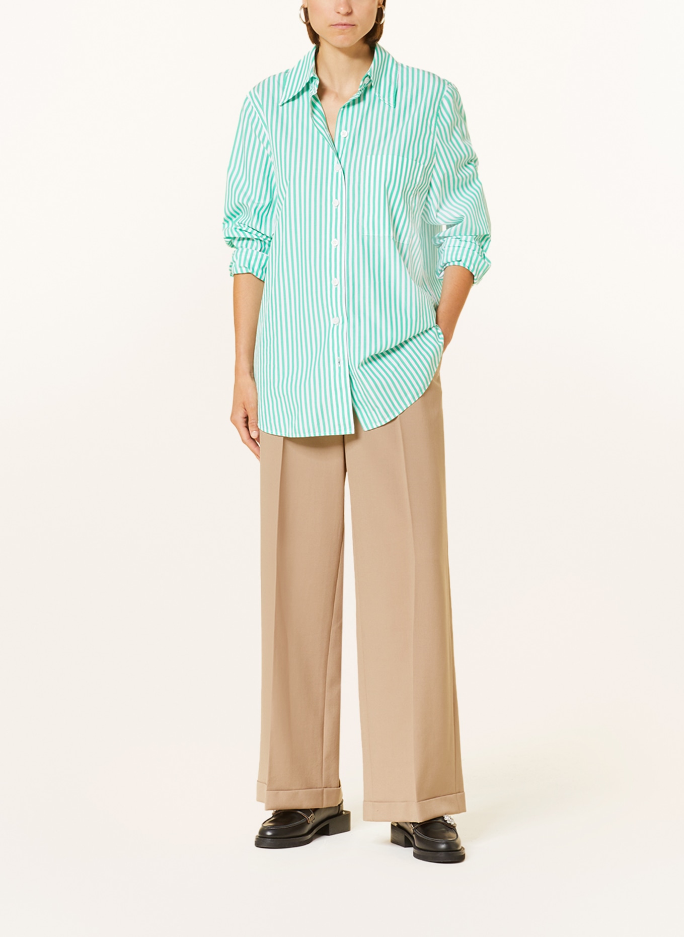 KENZO Wide leg trousers, Color: BEIGE (Image 2)