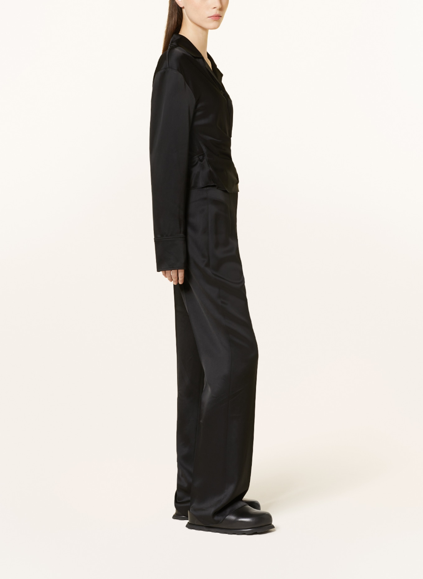 Nanushka Wide leg trousers LEENA, Color: BLACK (Image 4)