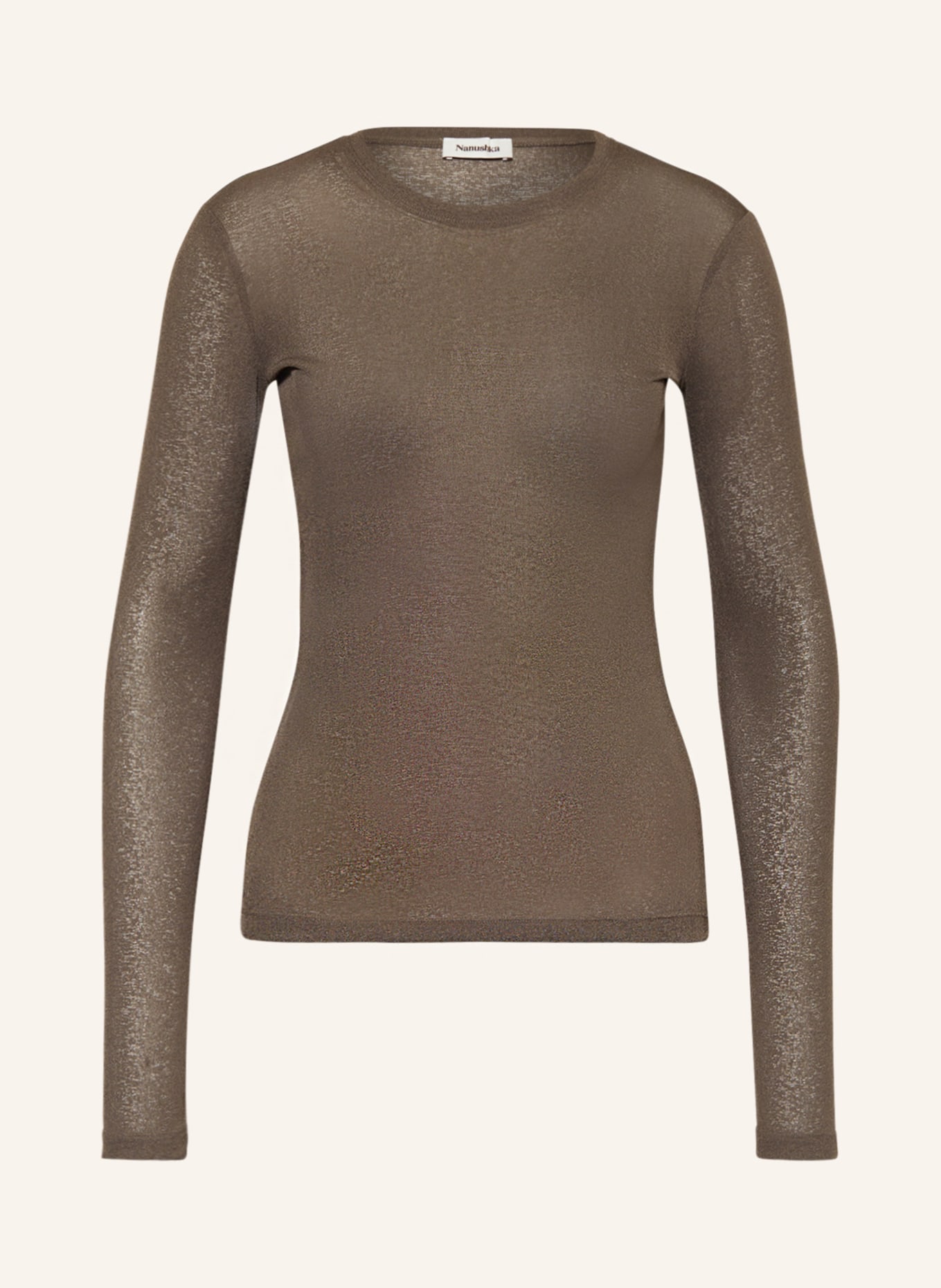 Nanushka Long sleeve shirt LYMEE, Color: TAUPE (Image 1)