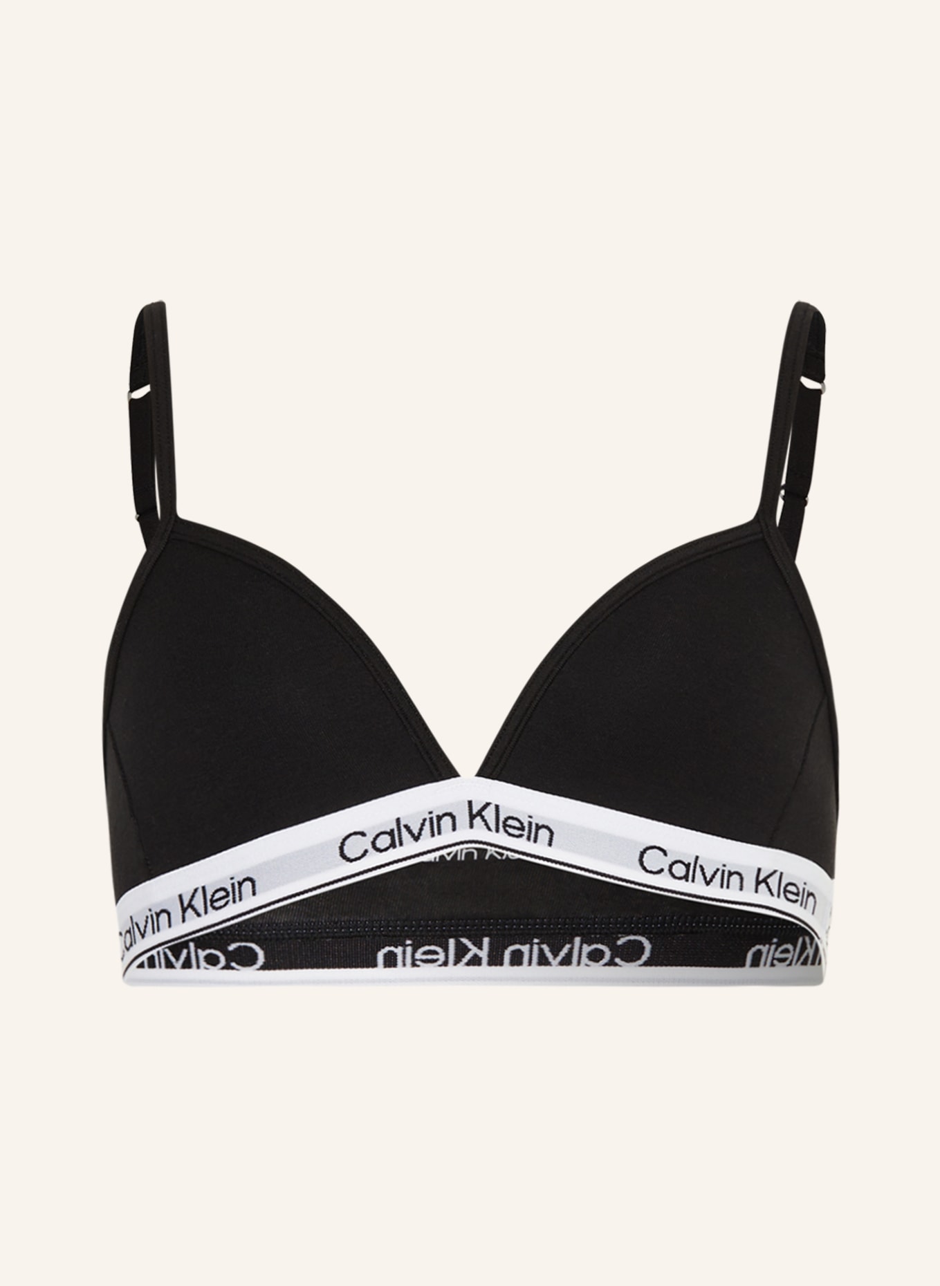 Calvin Klein Biustonosz bez fiszbin MODERN COTTON, Kolor: CZARNY (Obrazek 1)