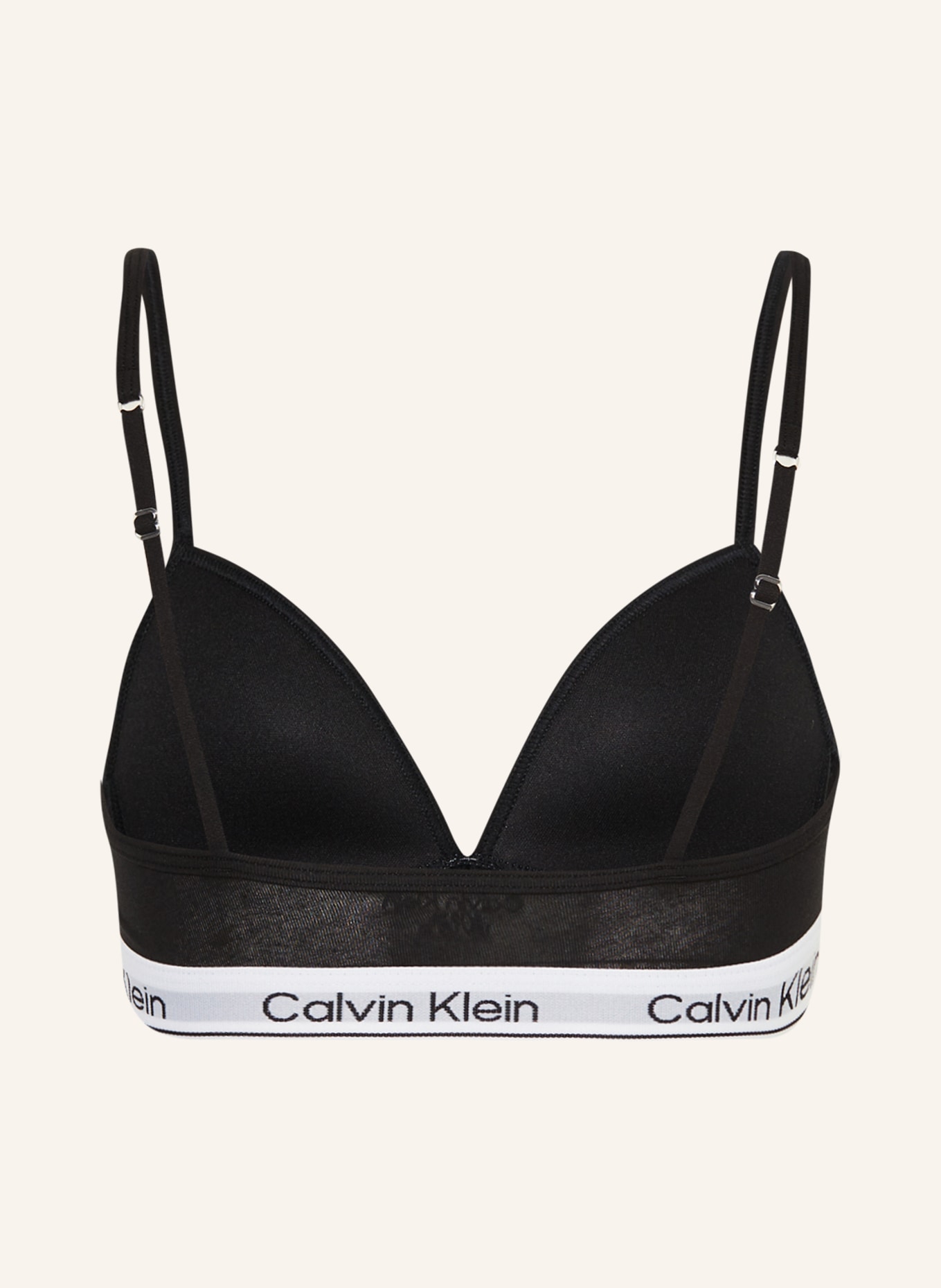 Calvin Klein Biustonosz bez fiszbin MODERN COTTON, Kolor: CZARNY (Obrazek 2)