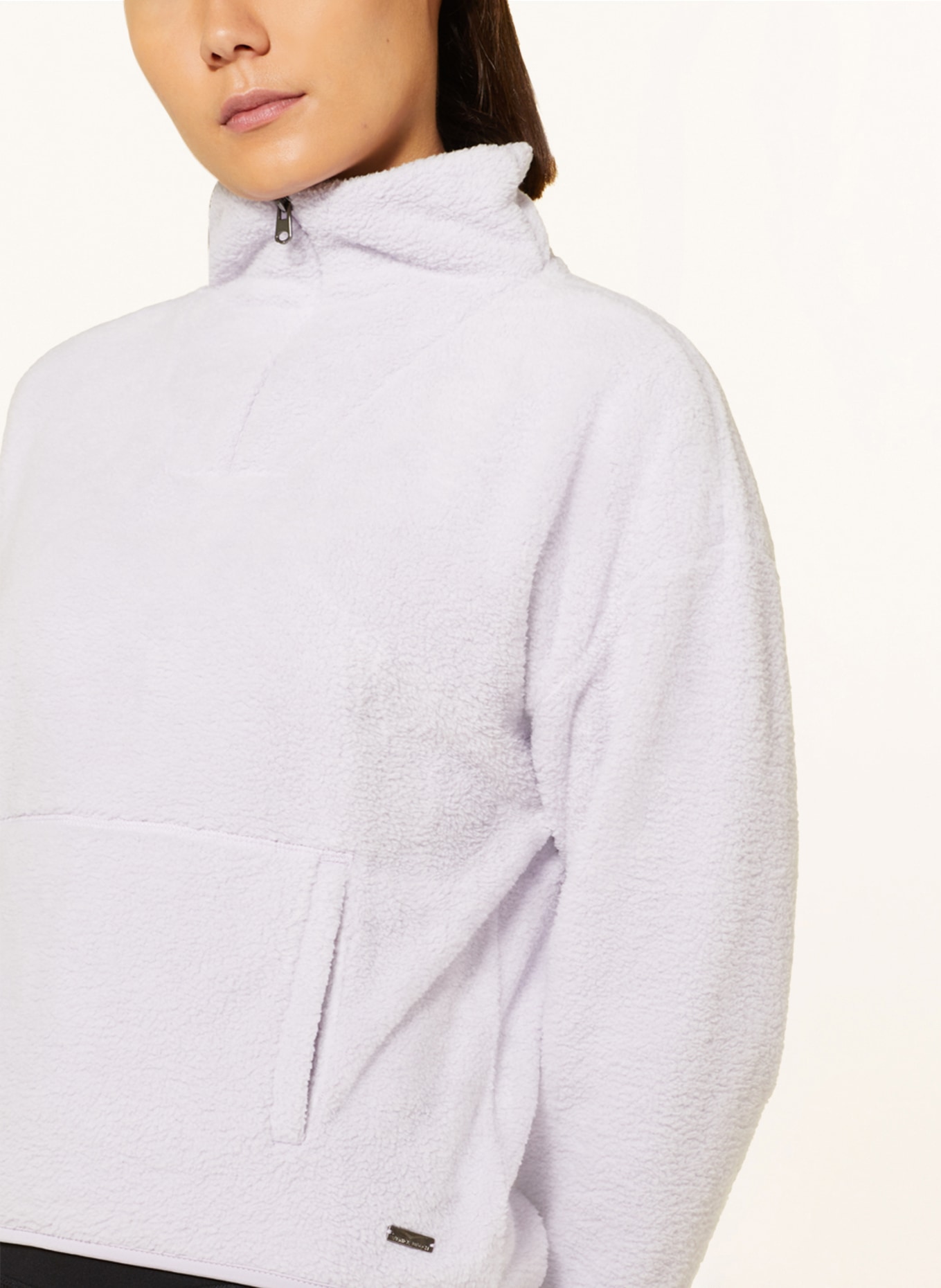 VENICE BEACH Fleece half-zip sweater ABBY, Color: LIGHT PURPLE (Image 4)