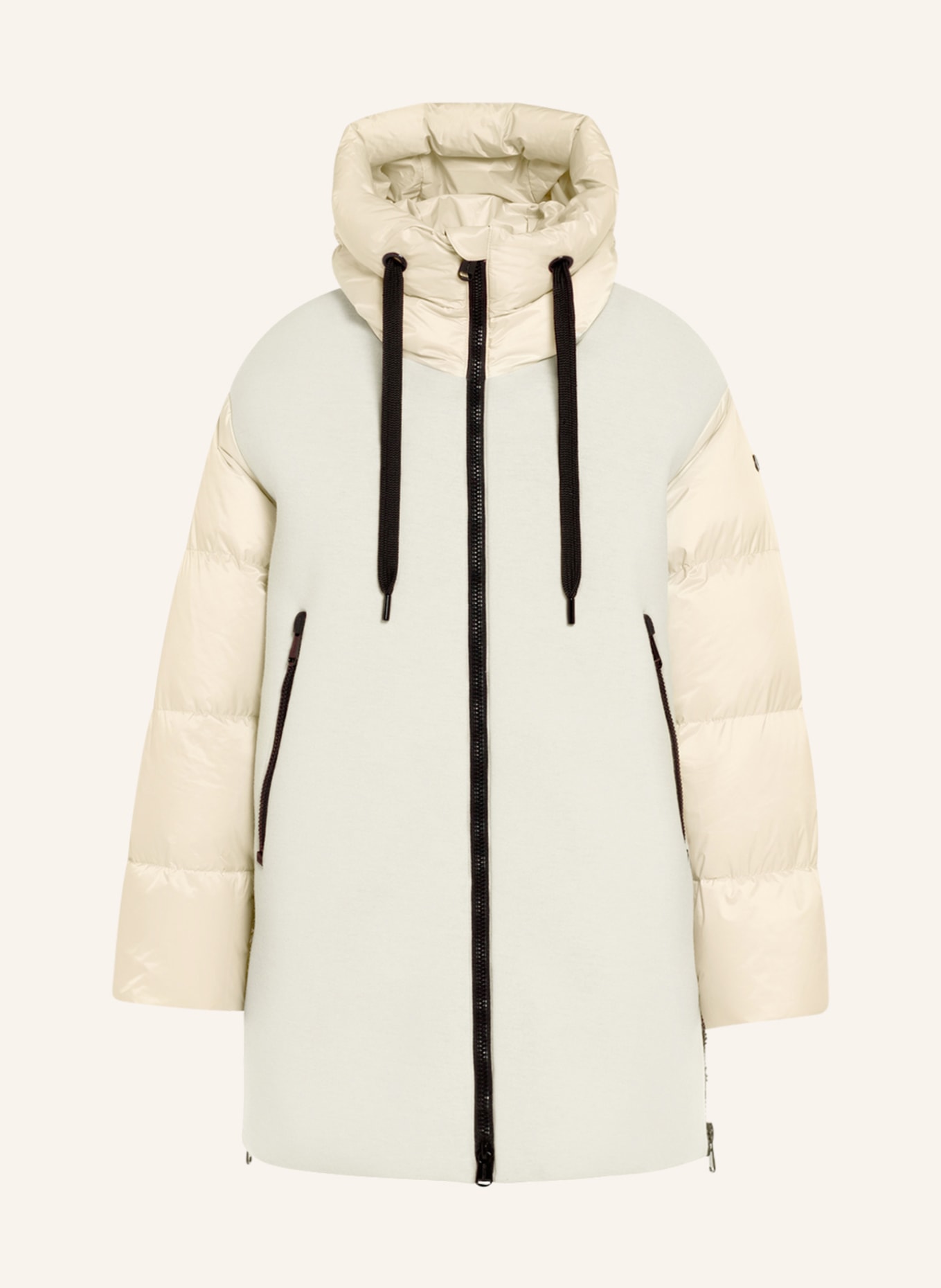 GOLDBERGH Down jacket CAIN in a material mix, Color: CREAM (Image 1)