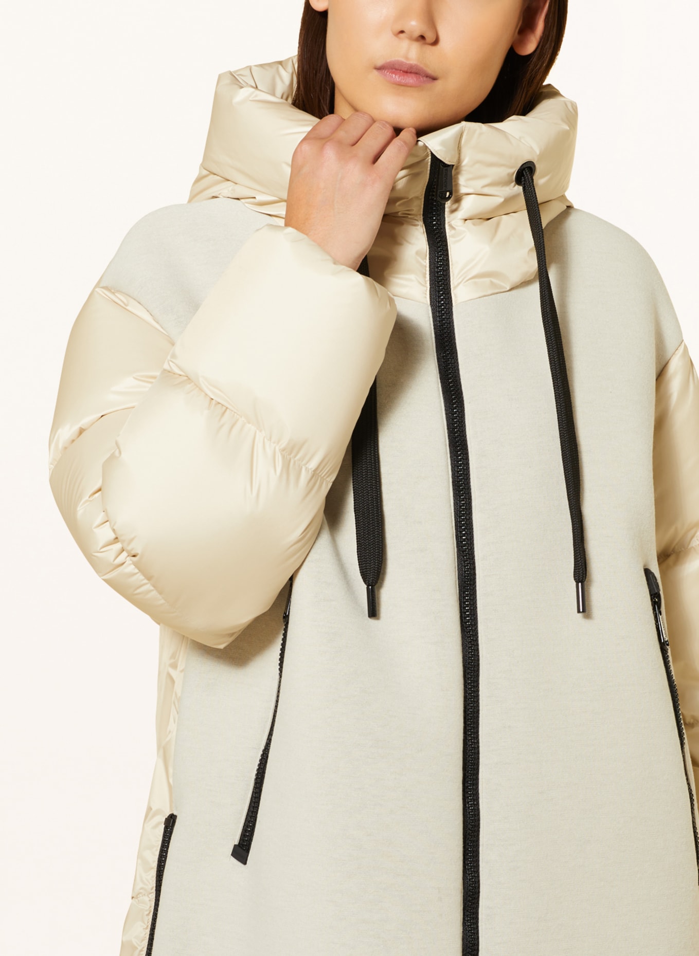 GOLDBERGH Down jacket CAIN in a material mix, Color: CREAM (Image 5)