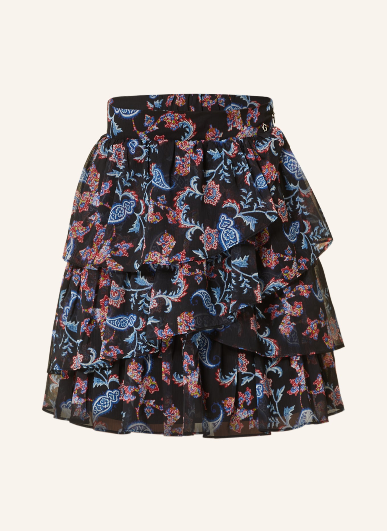GUESS Skirt NANCY, Color: DARK BLUE/ RED/ WHITE (Image 1)