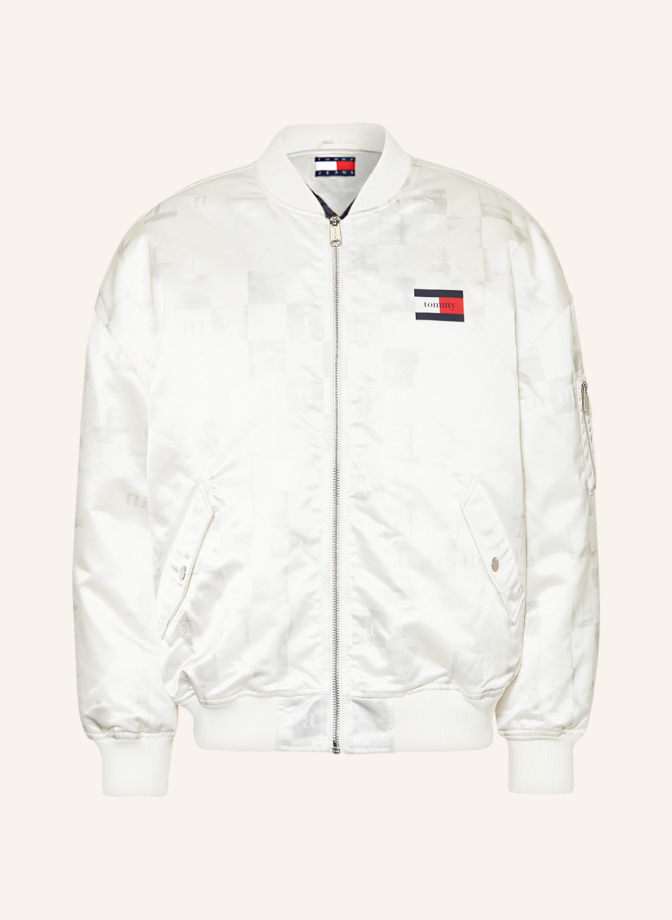 TOMMY JEANS Bomber jacket, Color: WHITE (Image 1)