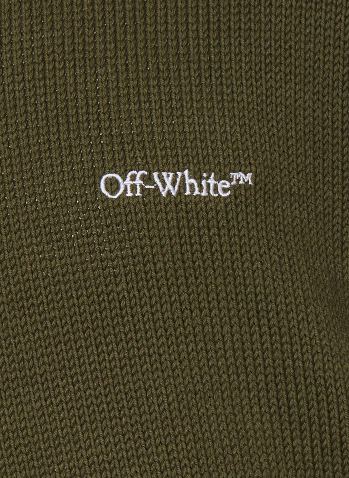Off-White Sweter, Kolor: OLIWKOWY (Obrazek 3)