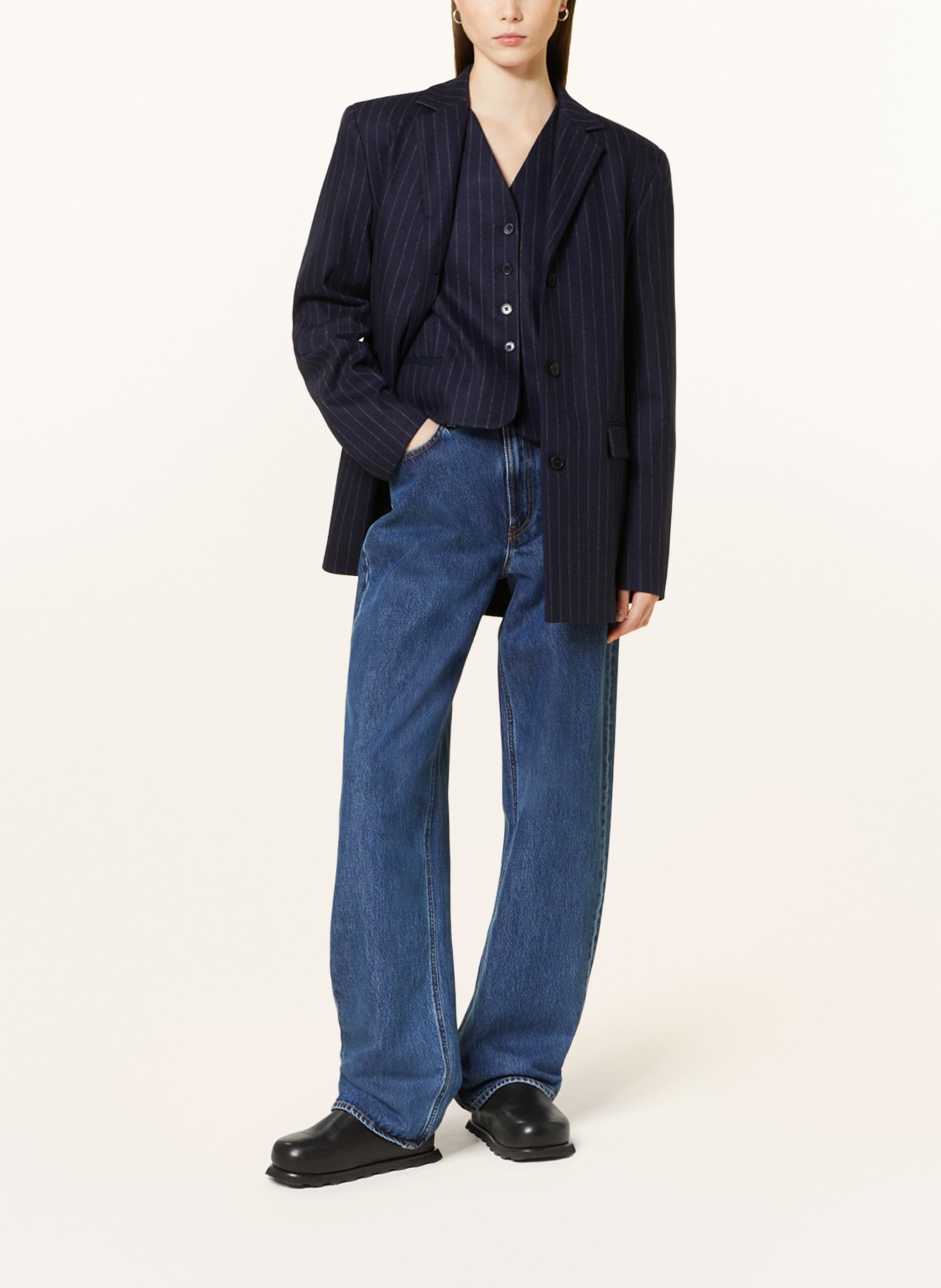 LOULOU STUDIO Boyfriend jeans SAMUR, Color: WASHED BLUE WASHED BLUE (Image 2)
