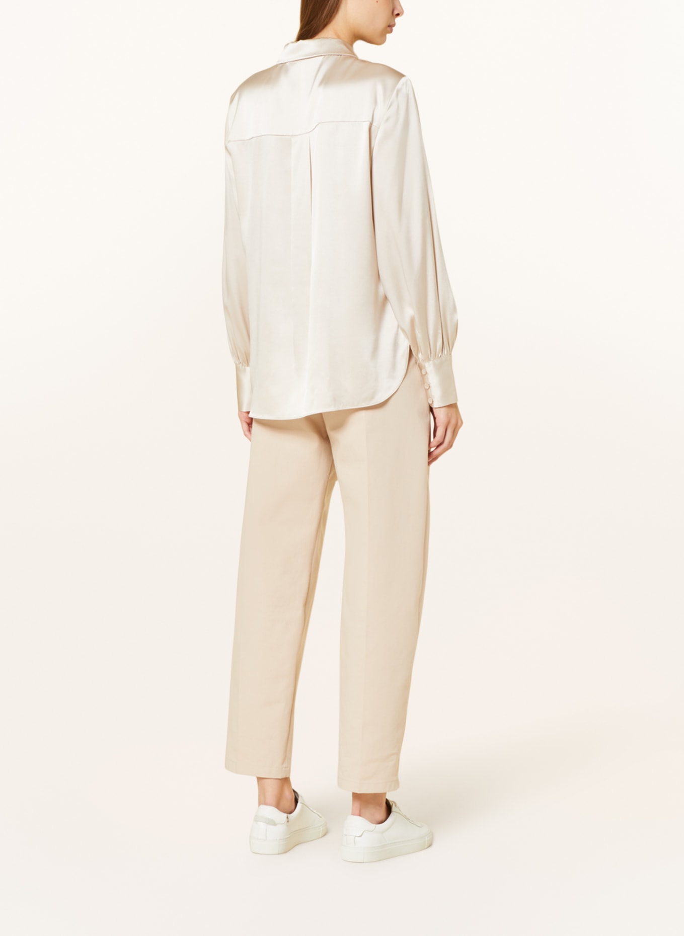 HERZEN'S ANGELEGENHEIT Shirt blouse in silk, Color: CREAM (Image 3)