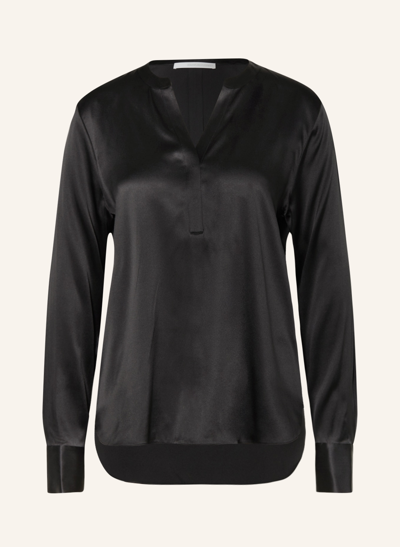 HERZEN'S ANGELEGENHEIT Shirt blouse in silk: BLACK